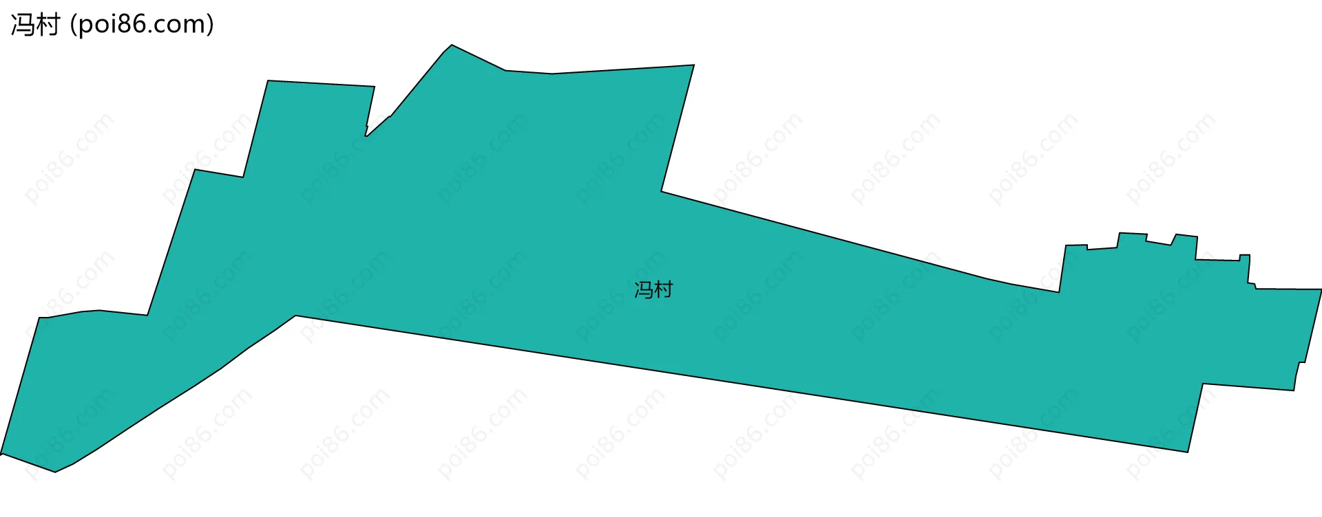 冯村边界地图