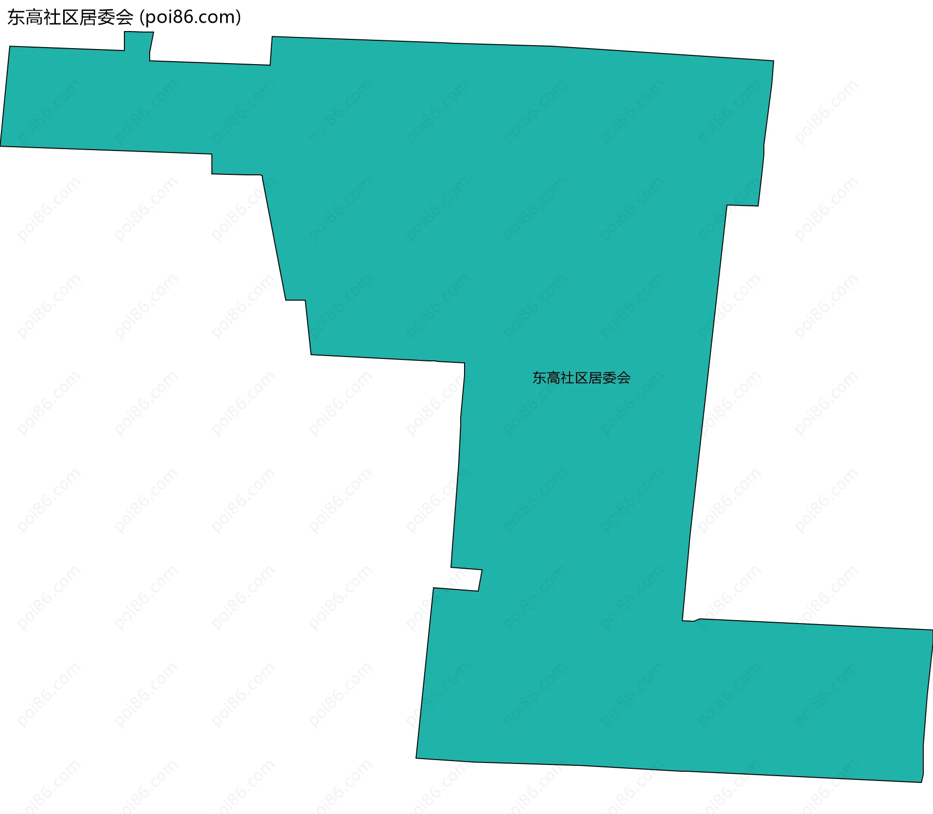 东高社区居委会边界地图