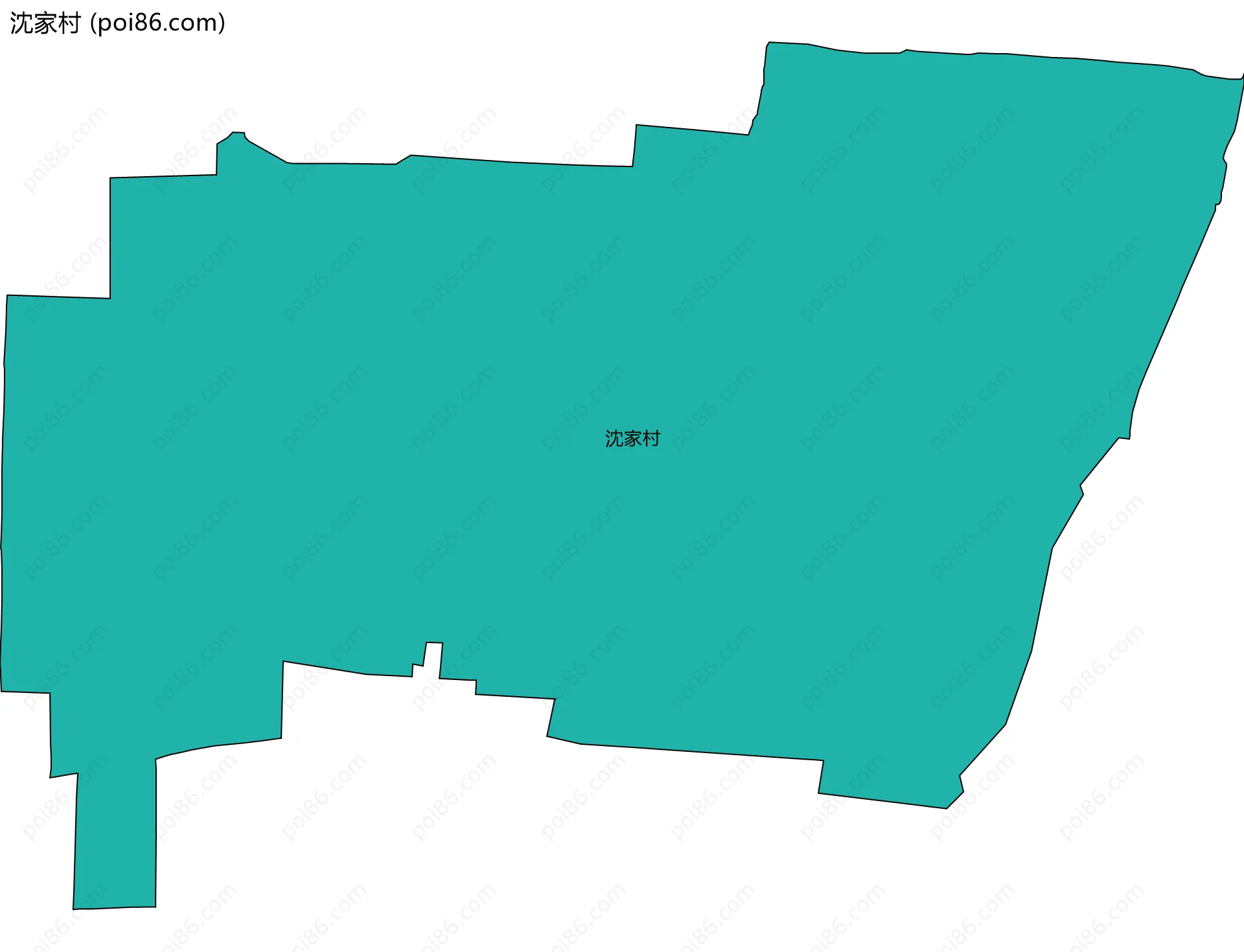 沈家村边界地图
