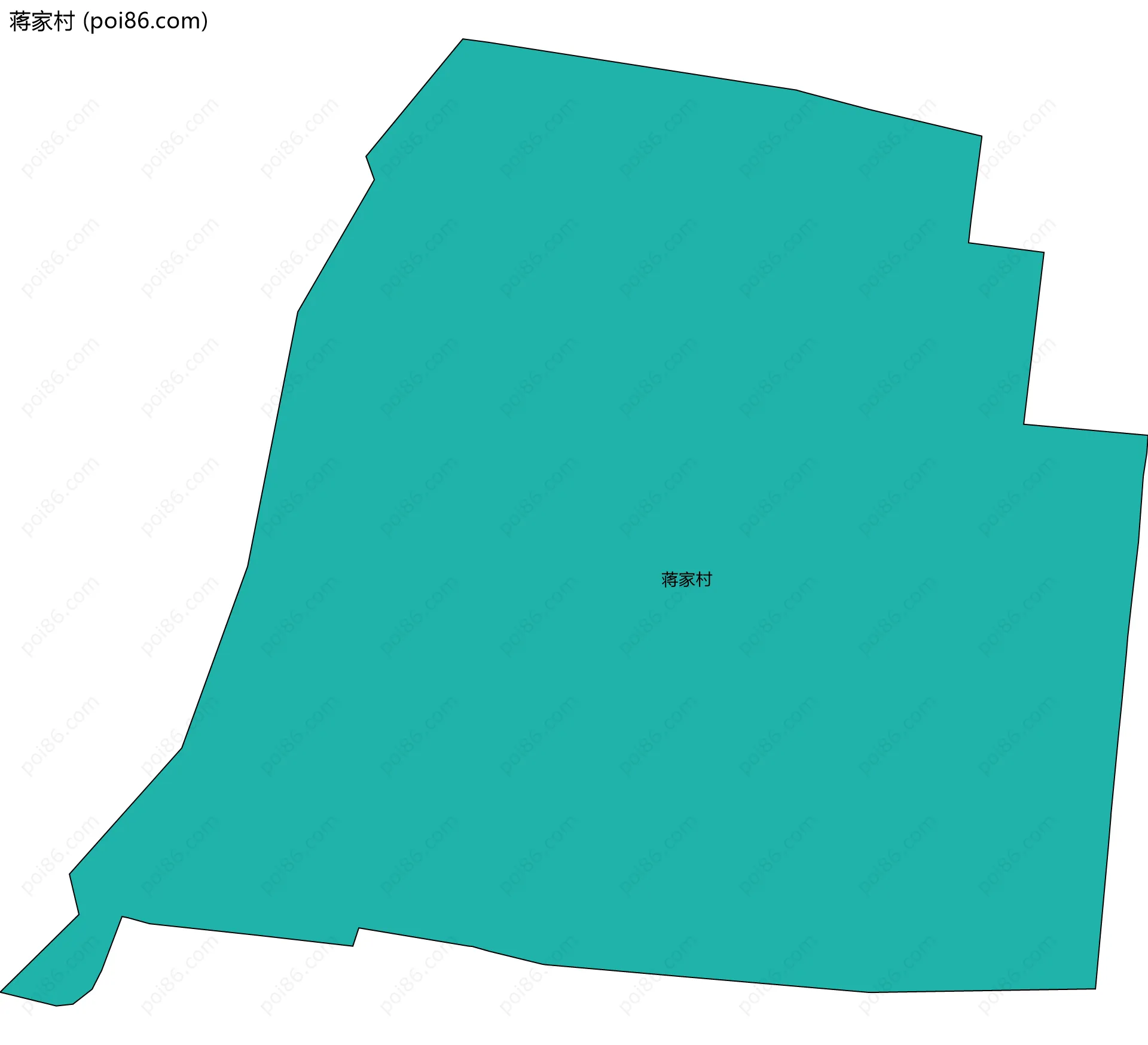 蒋家村边界地图