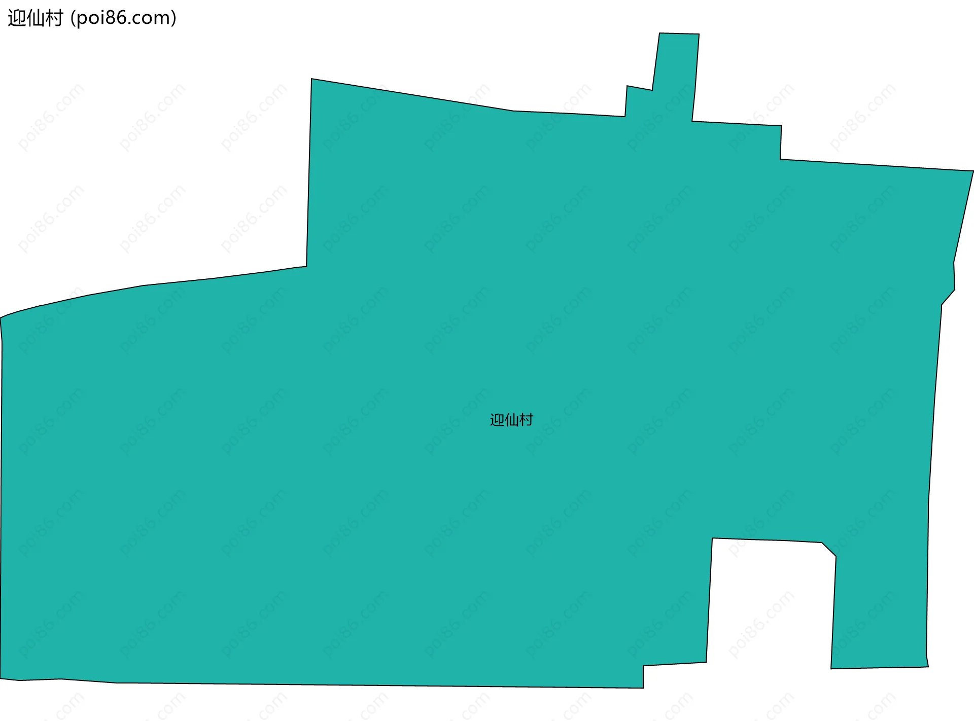 迎仙村边界地图