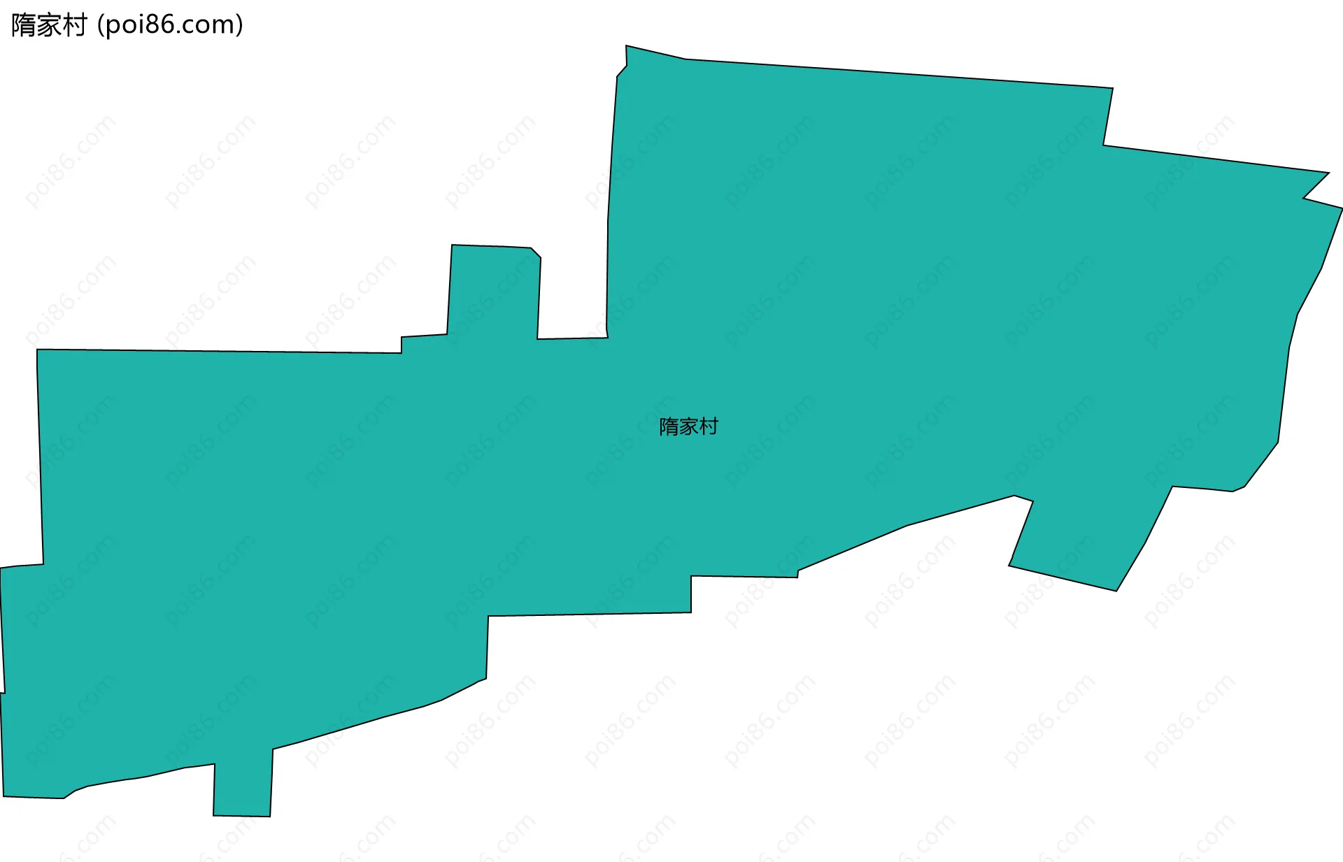 隋家村边界地图