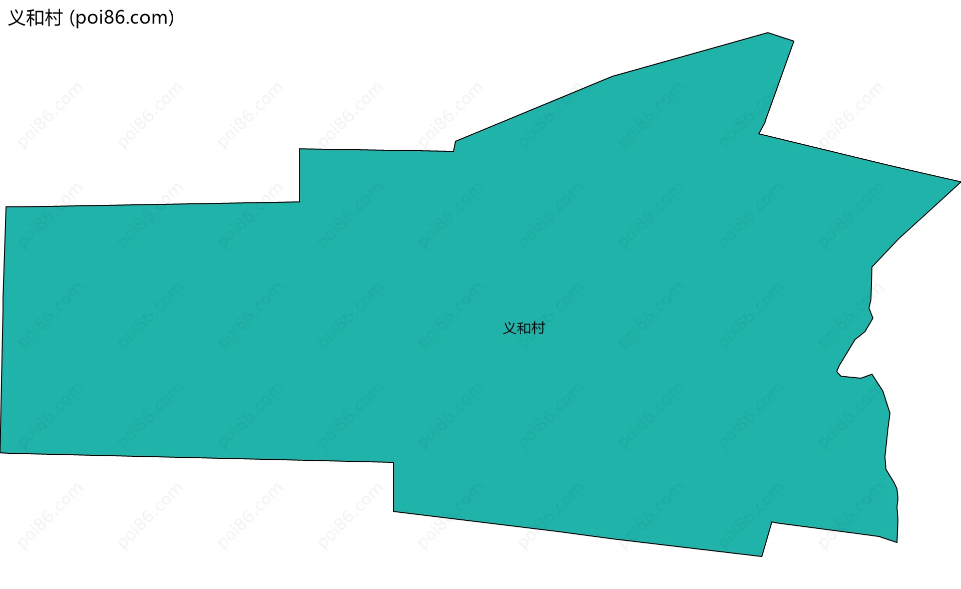 义和村边界地图
