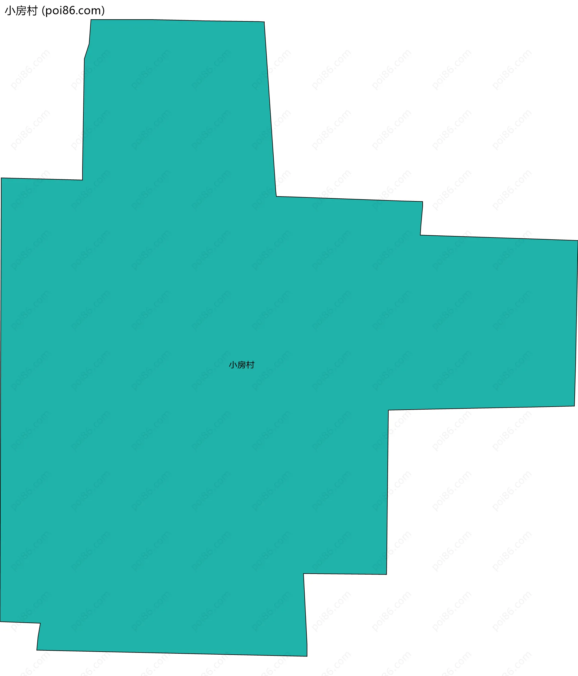 小房村边界地图