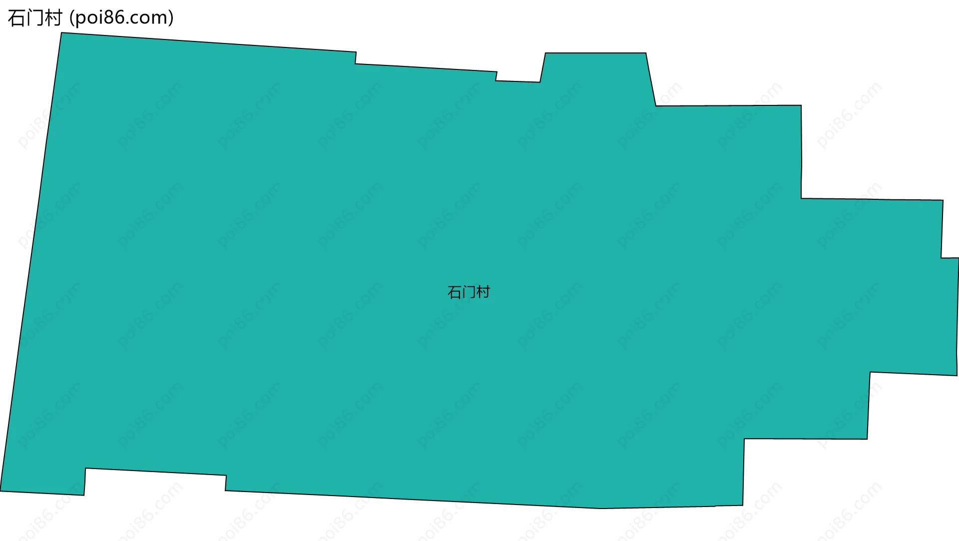 石门村边界地图