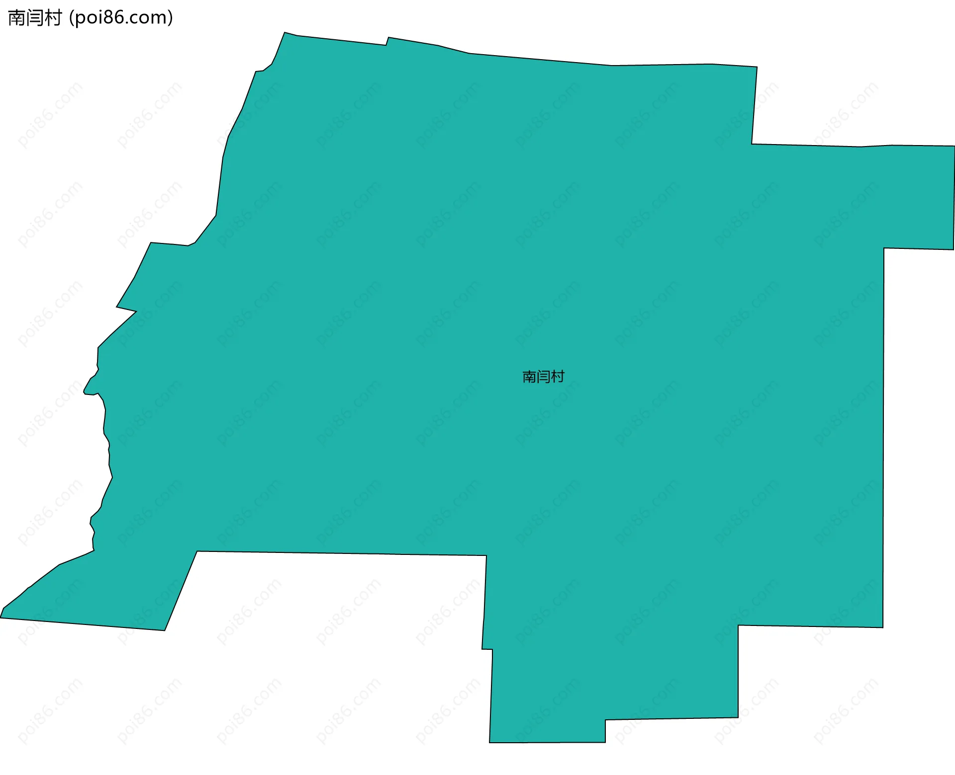 南闫村边界地图
