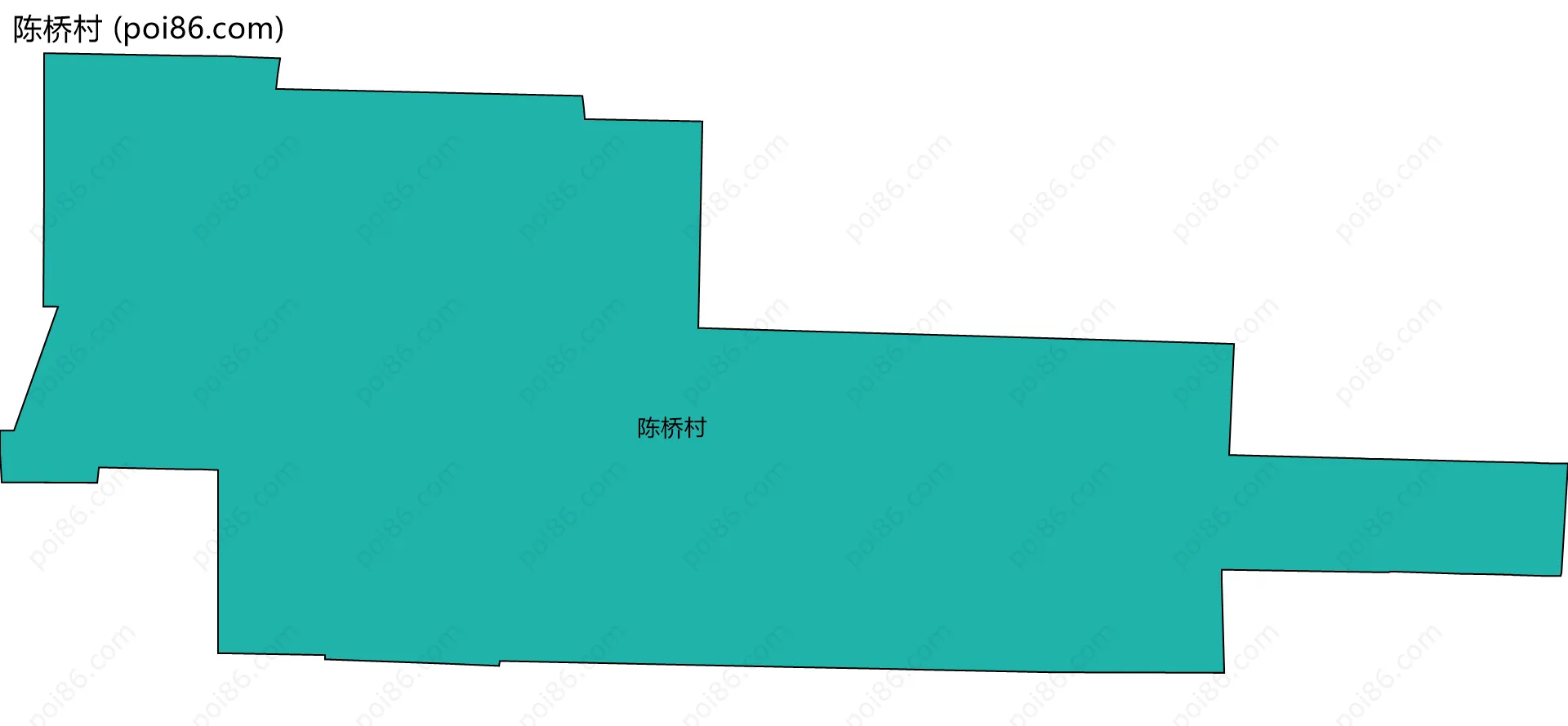 陈桥村边界地图