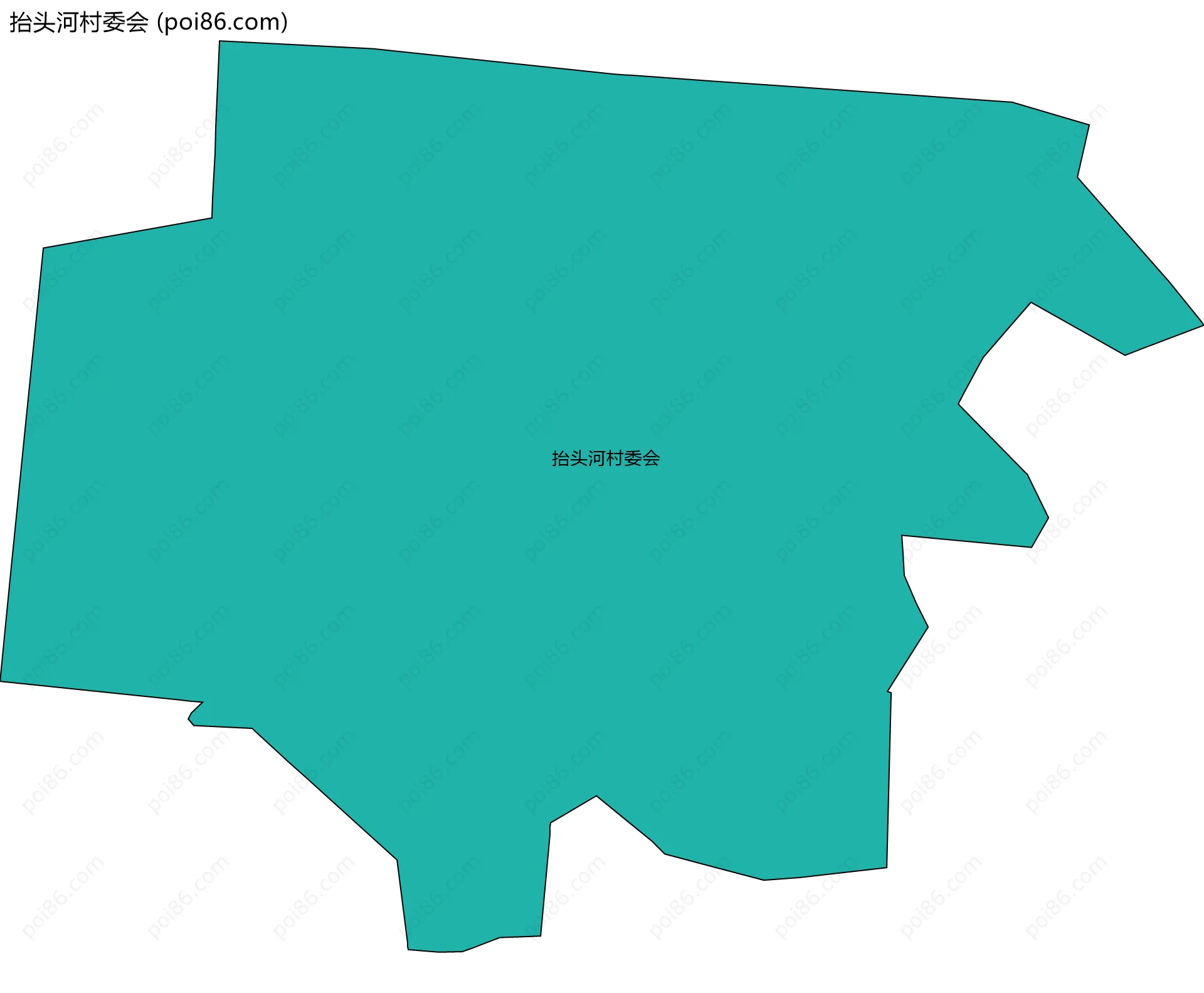 抬头河村委会边界地图