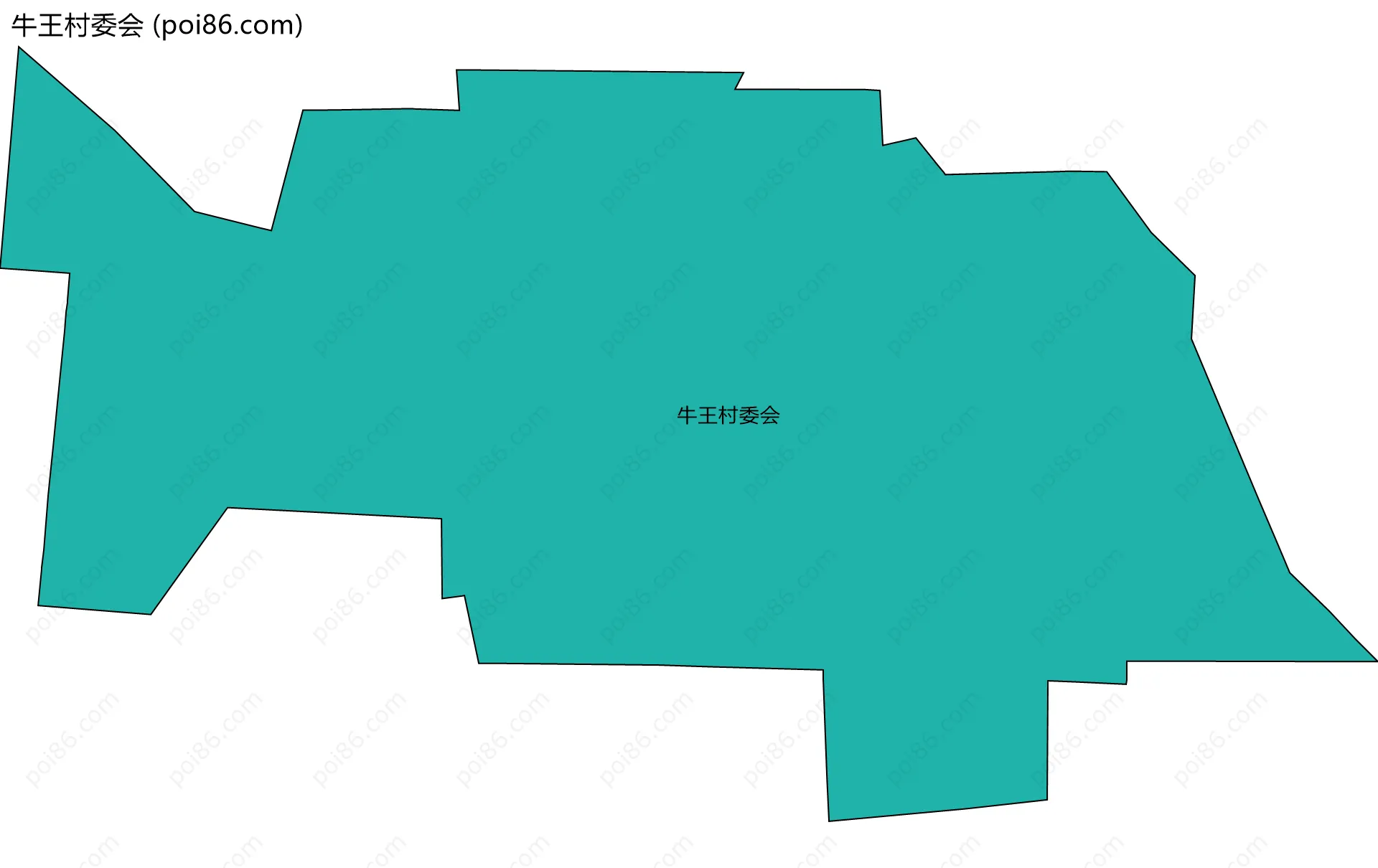 牛王村委会边界地图
