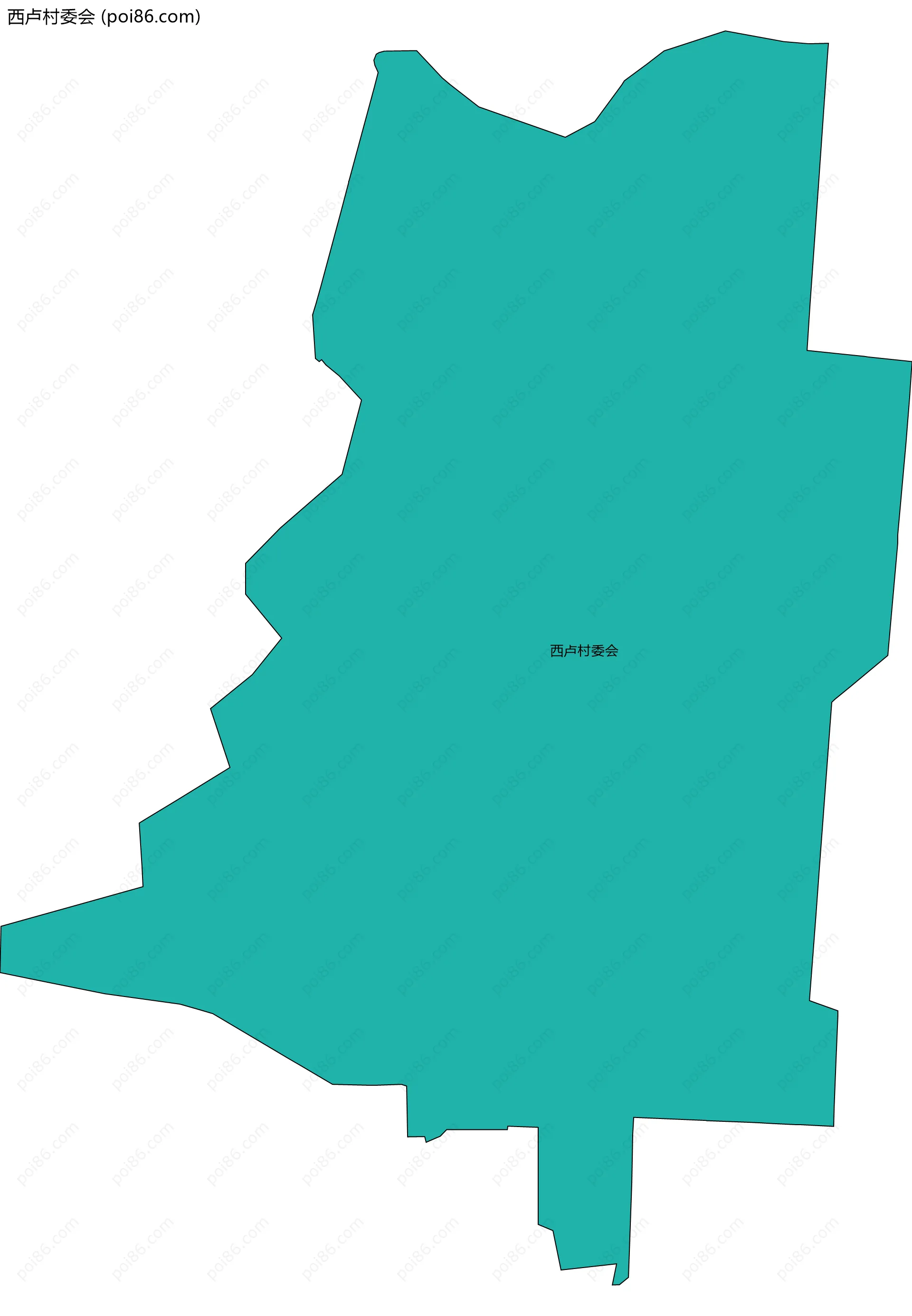 西卢村委会边界地图