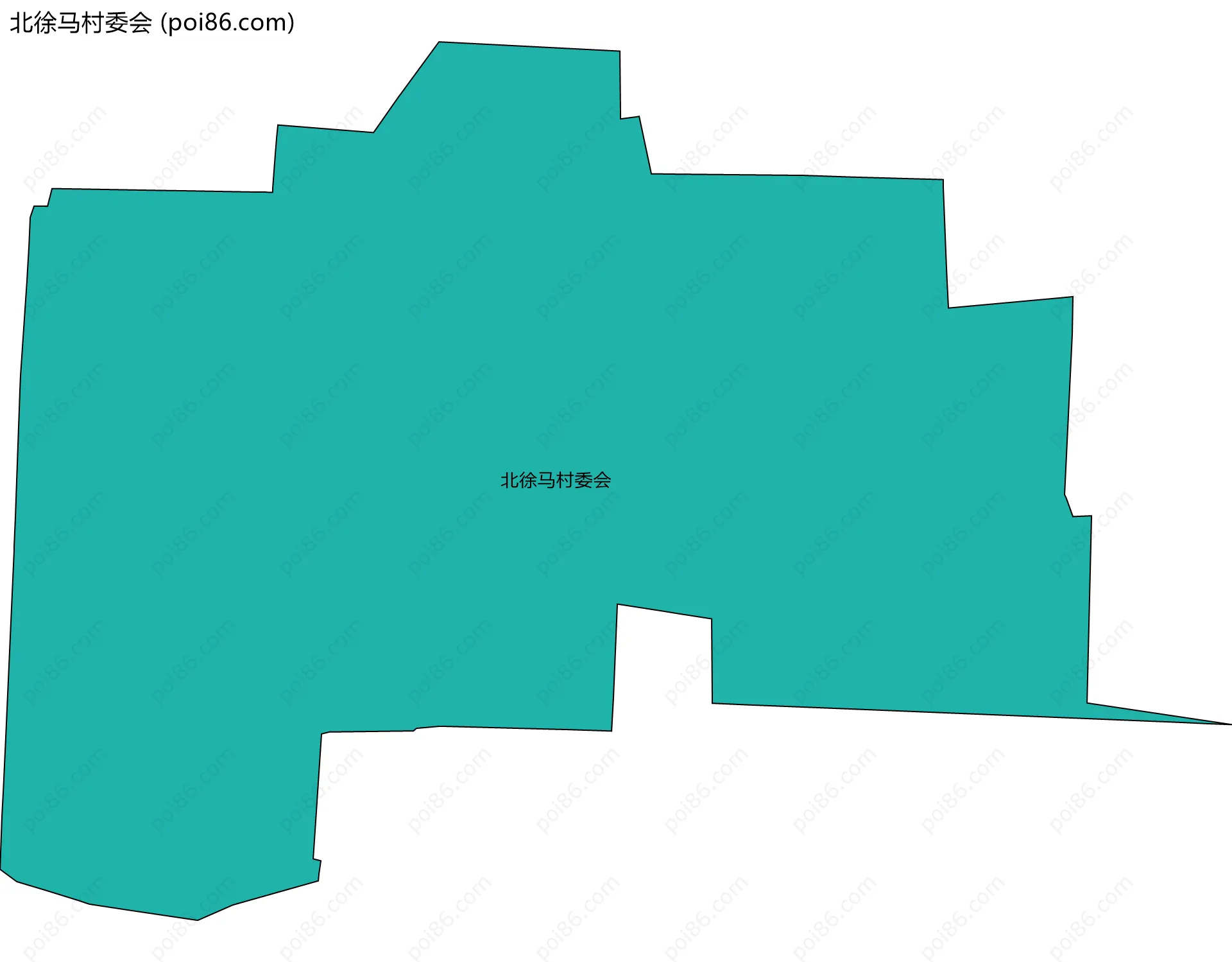 北徐马村委会边界地图
