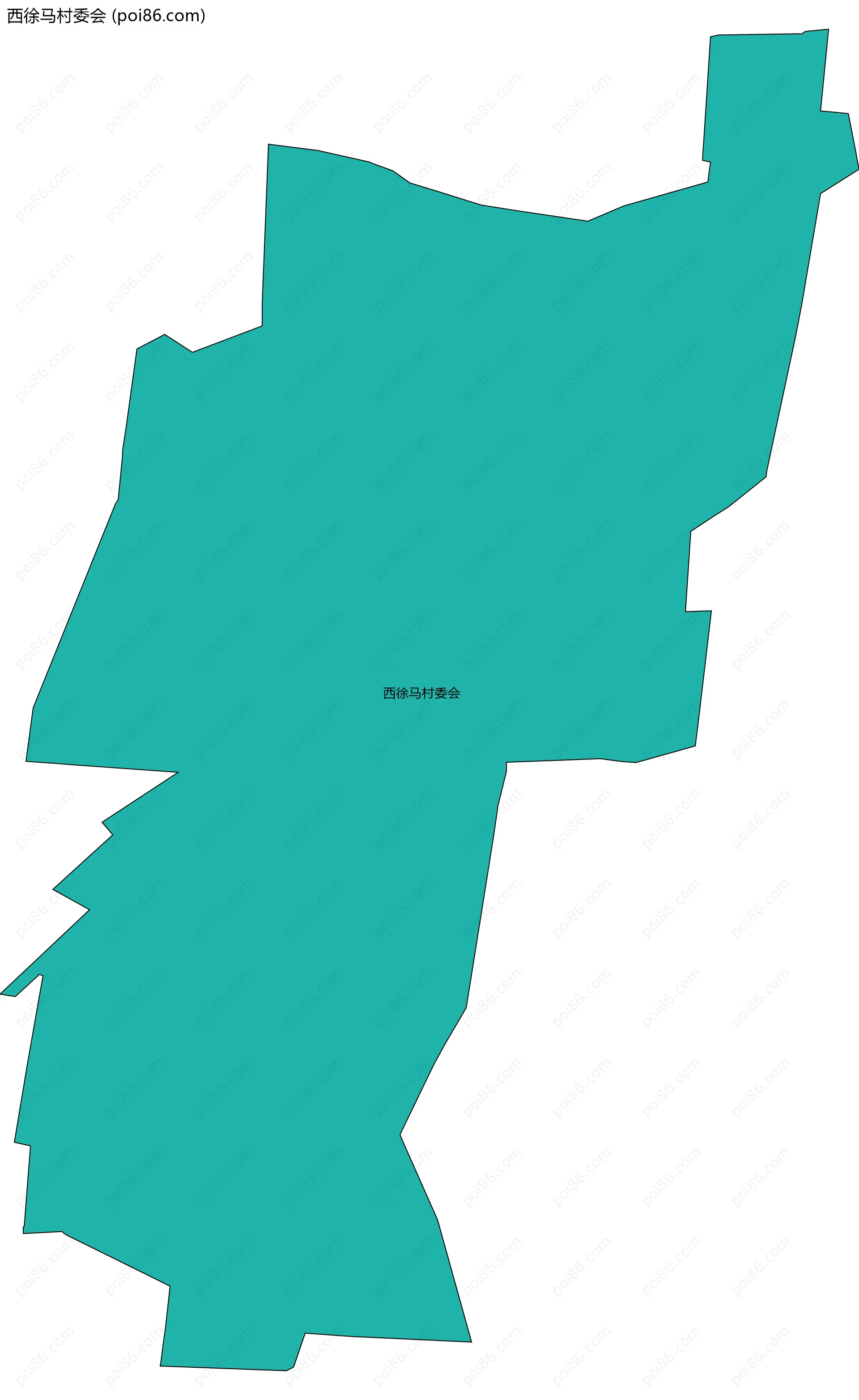 西徐马村委会边界地图