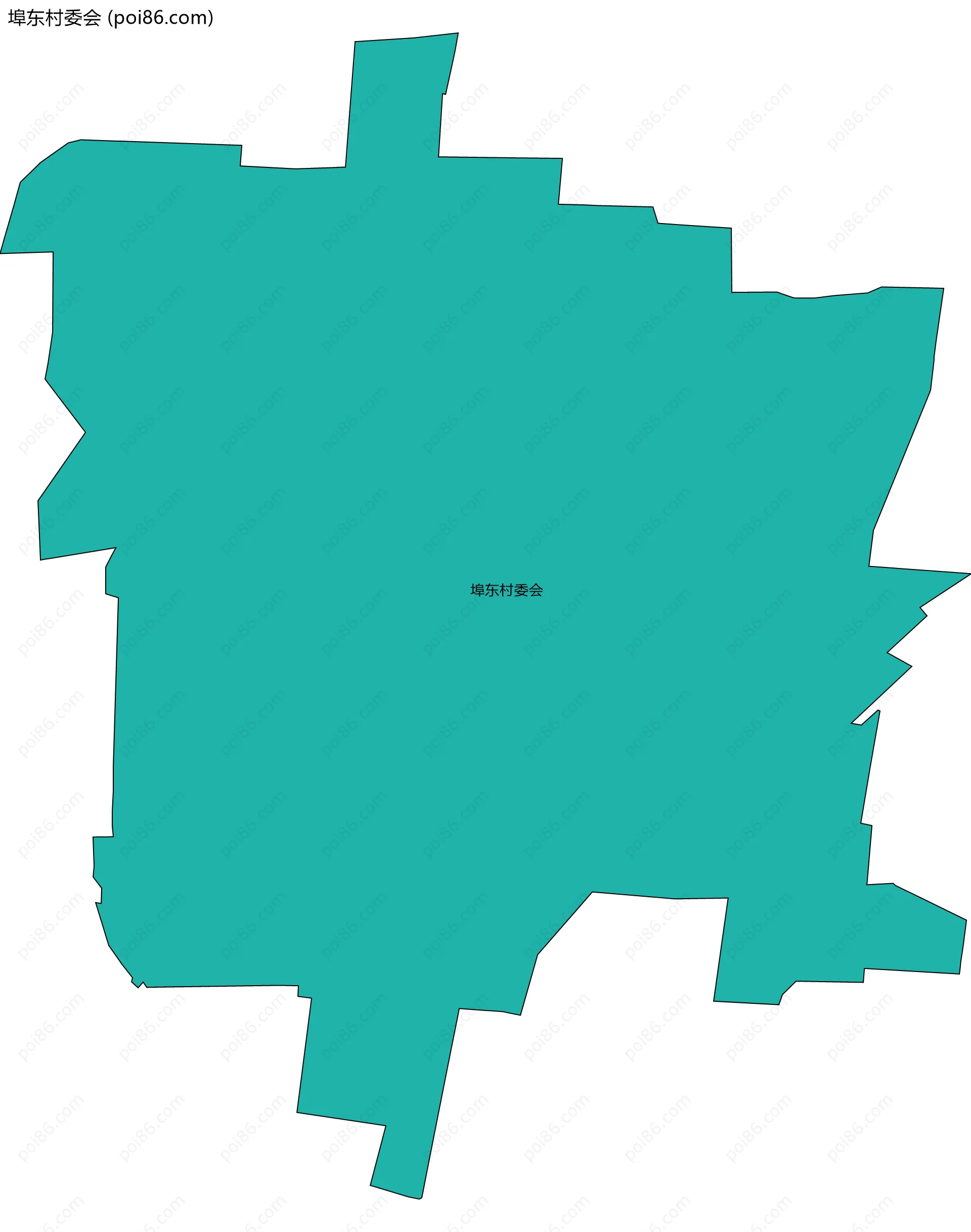 埠东村委会边界地图