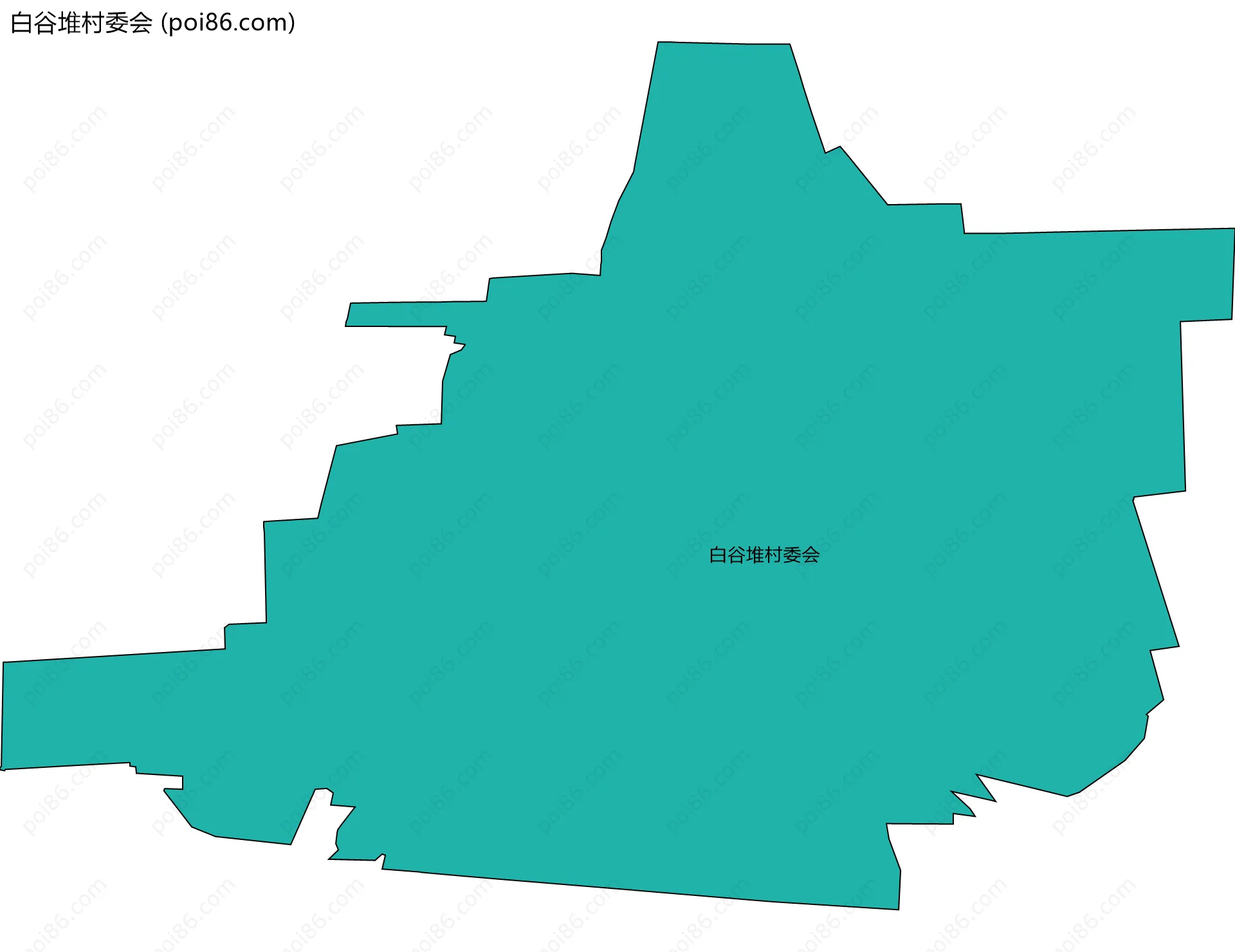 白谷堆村委会边界地图