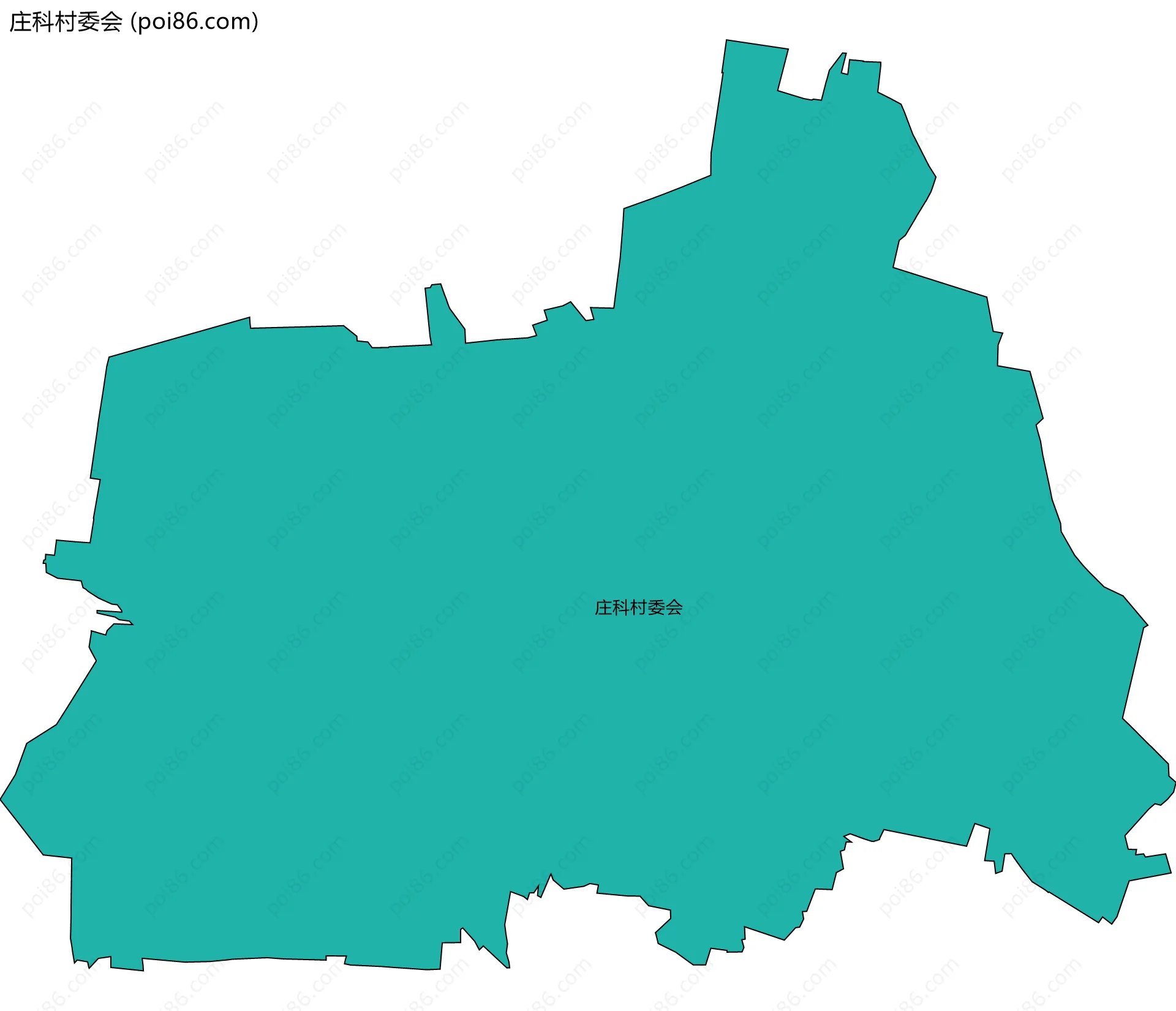 庄科村委会边界地图