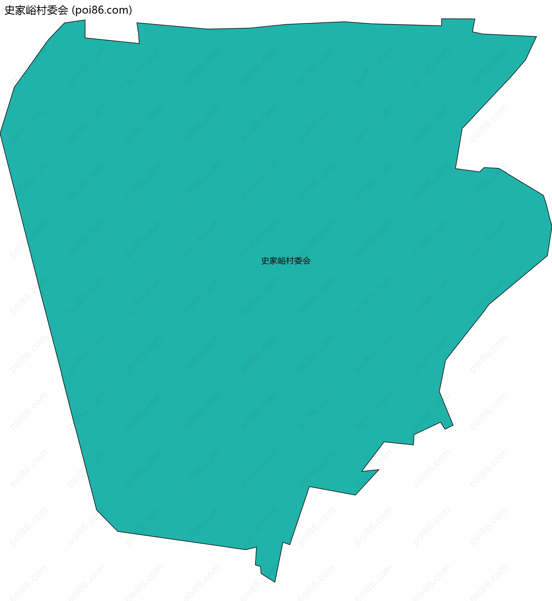 史家峪村委会边界地图