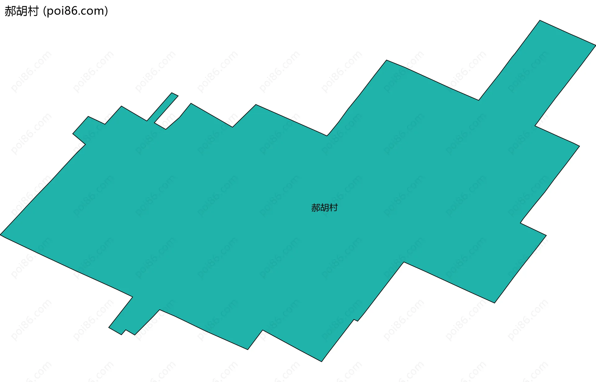 郝胡村边界地图