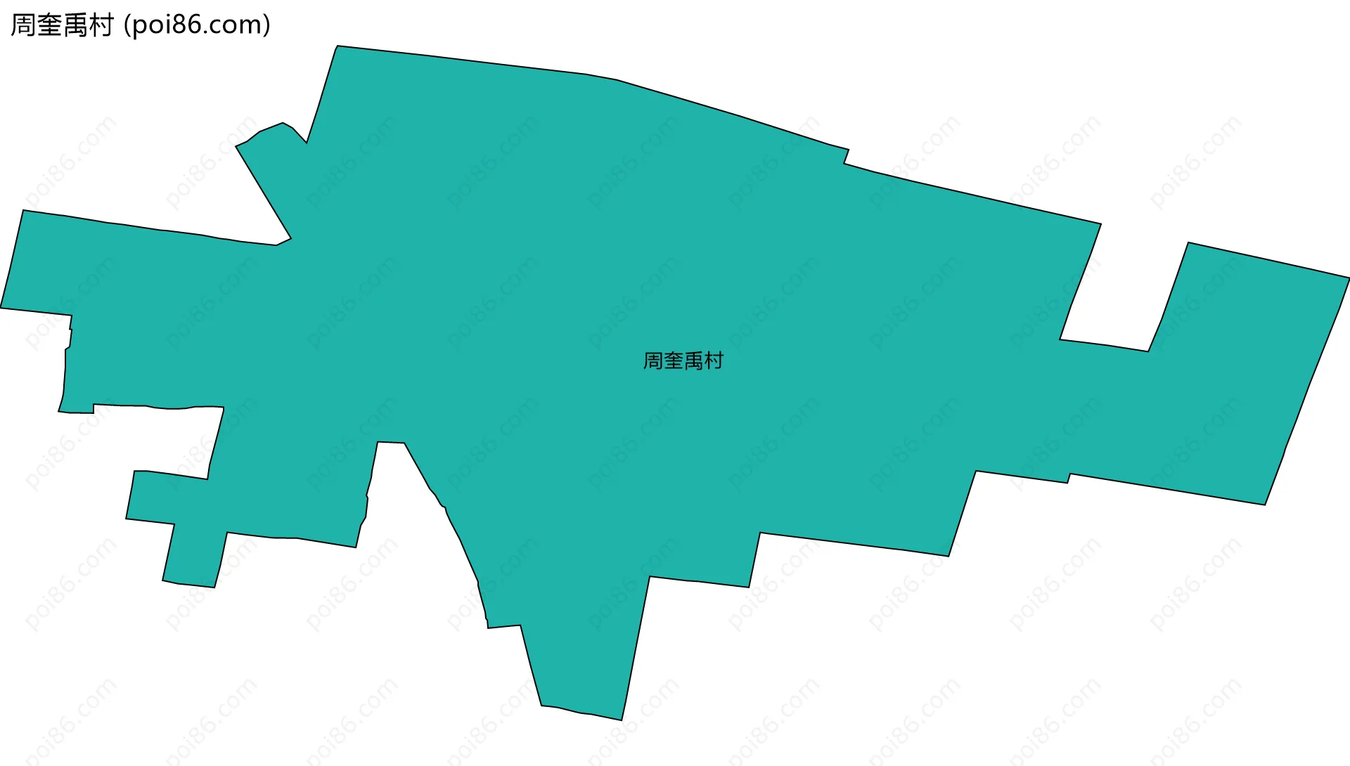 周奎禹村边界地图
