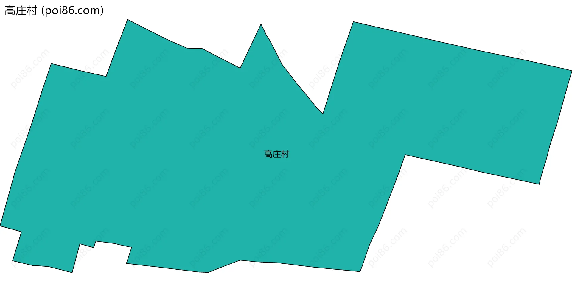 高庄村边界地图