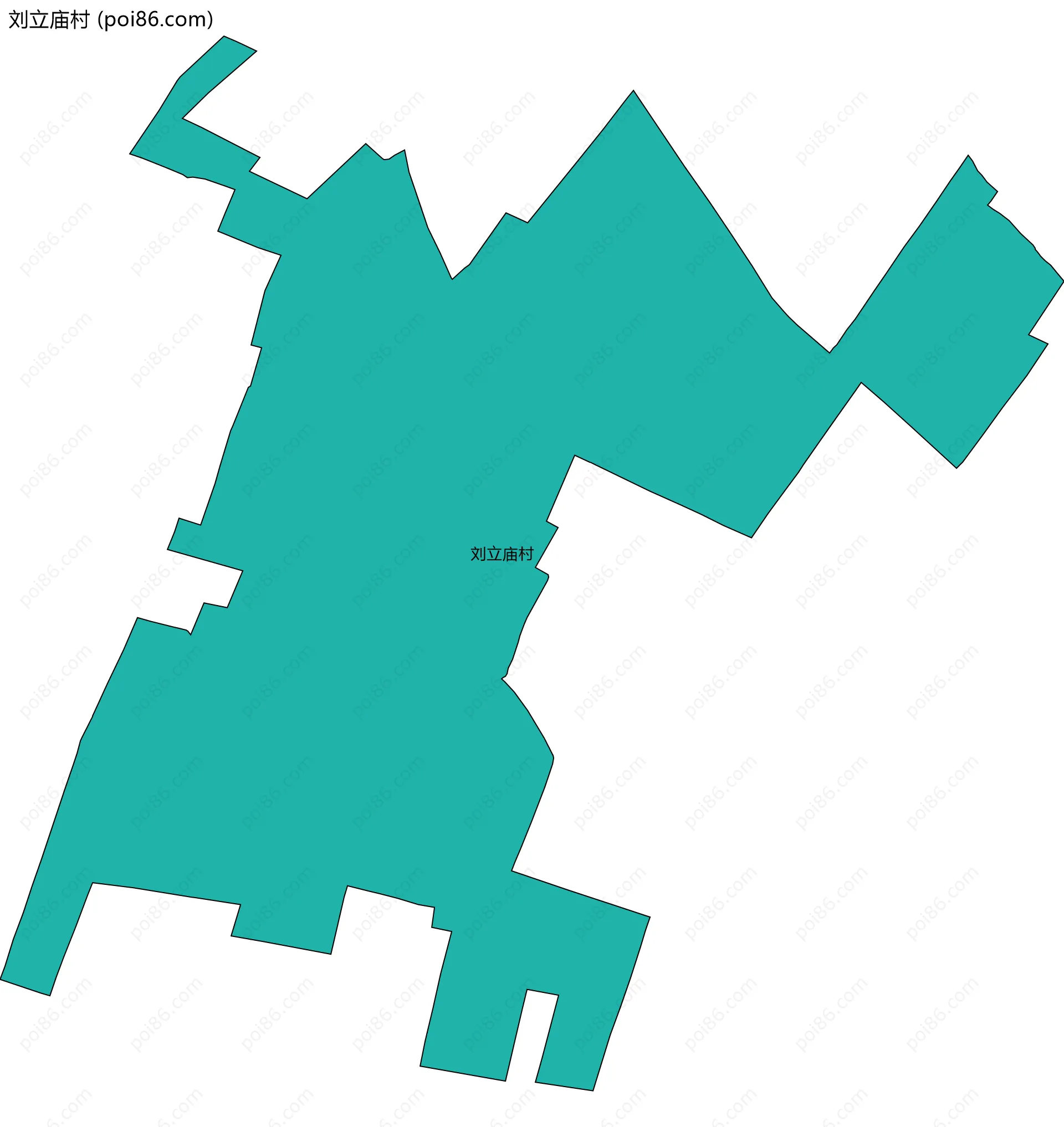 刘立庙村边界地图