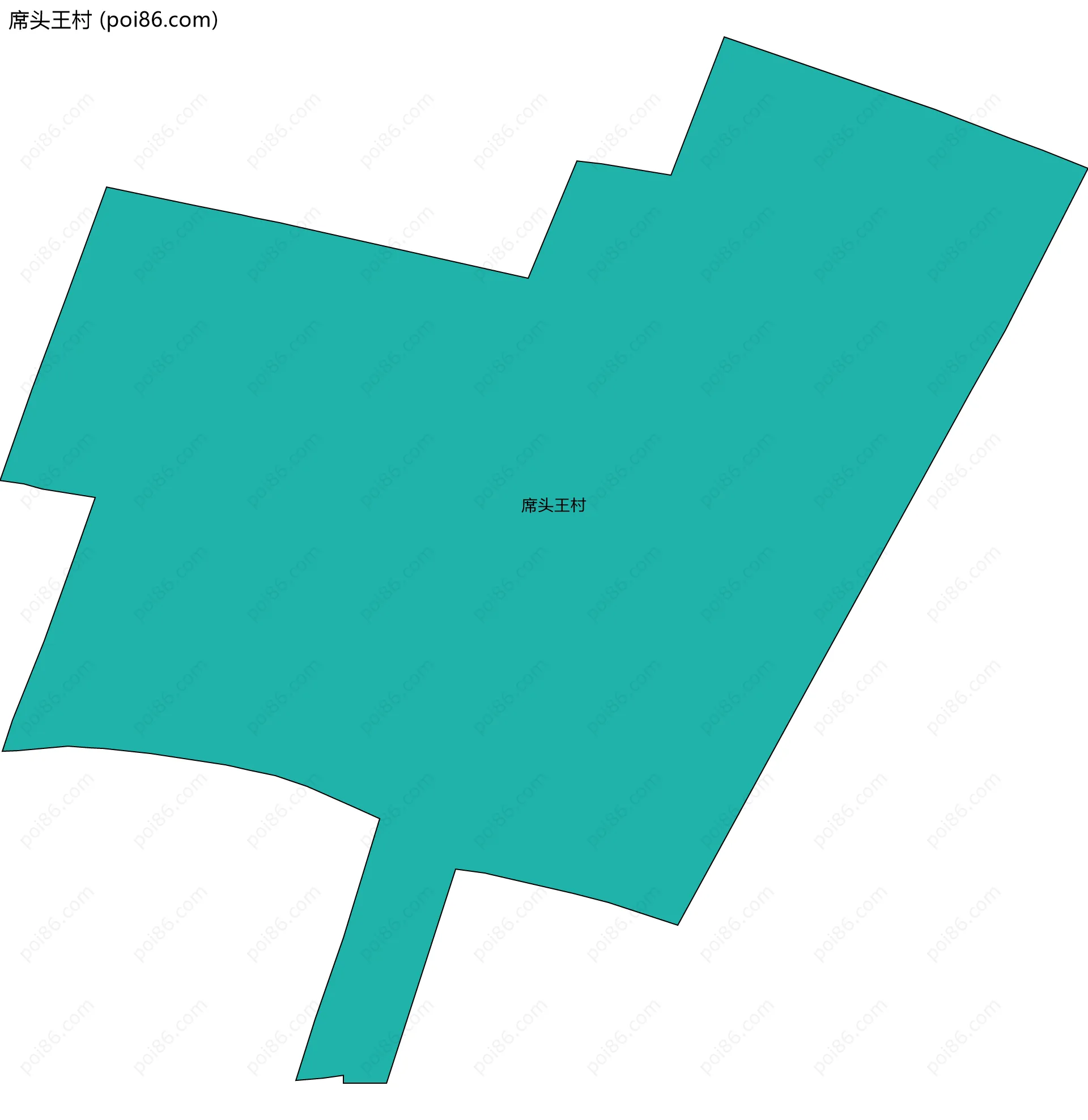 席头王村边界地图