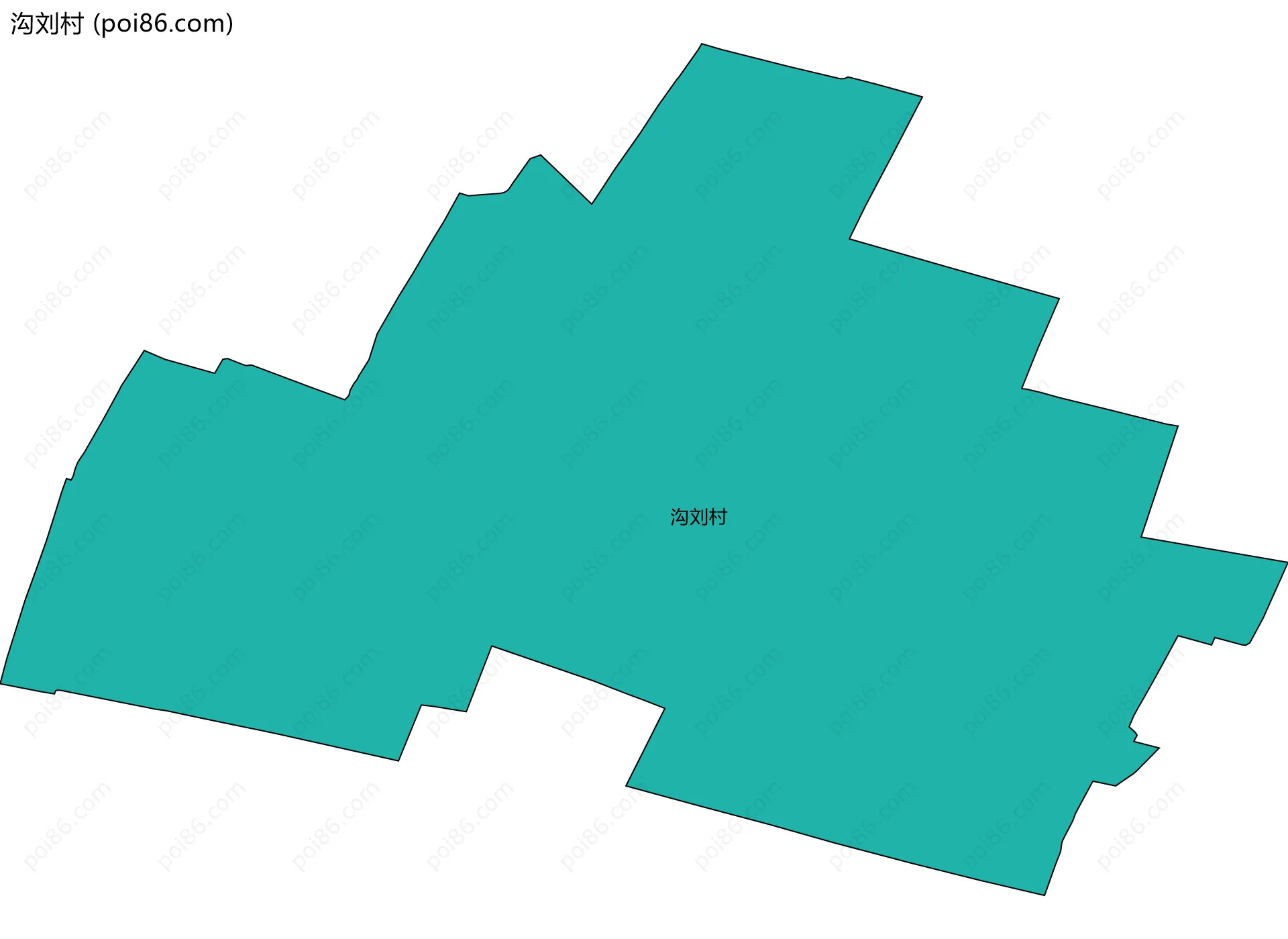 沟刘村边界地图