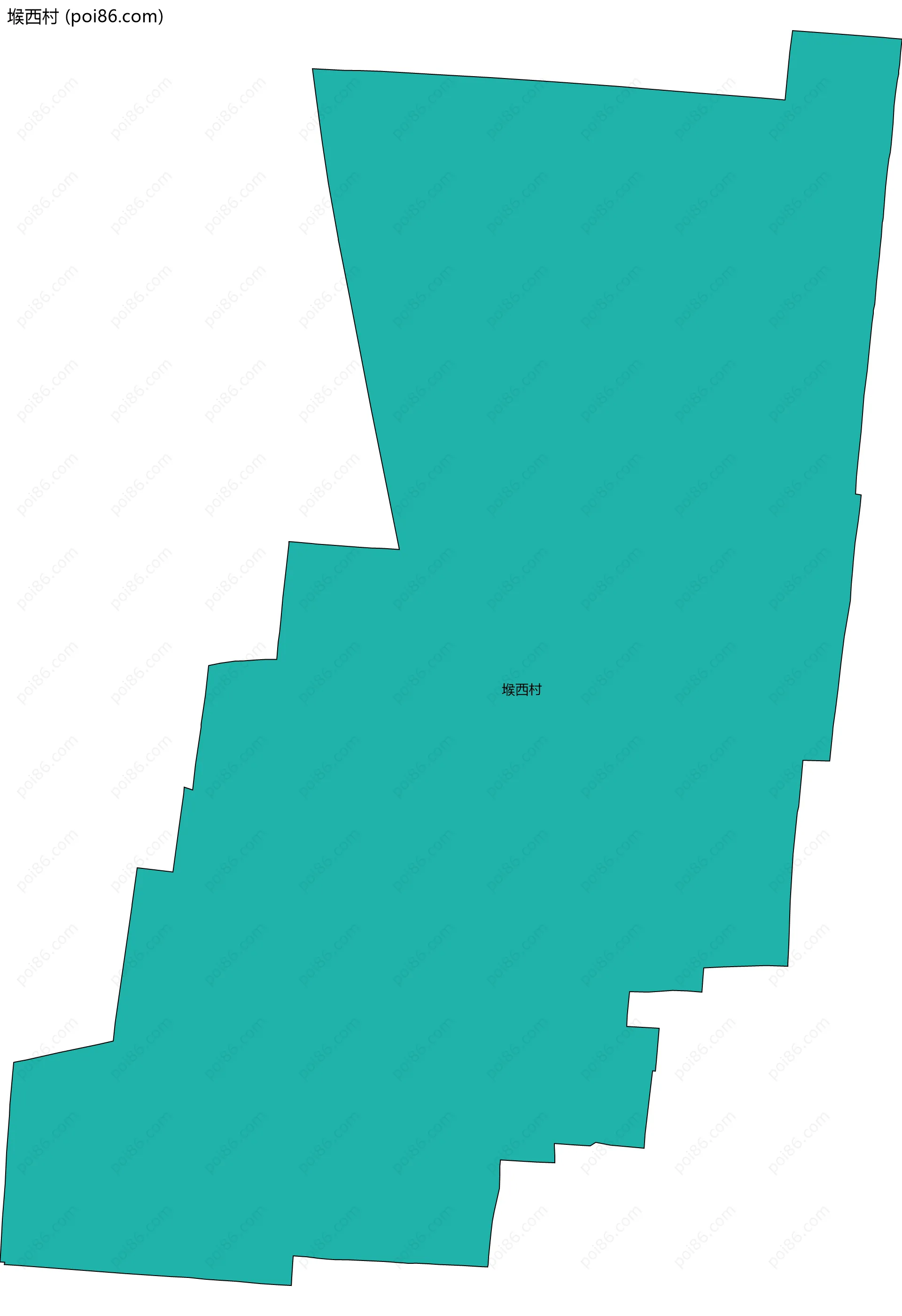 堠西村边界地图