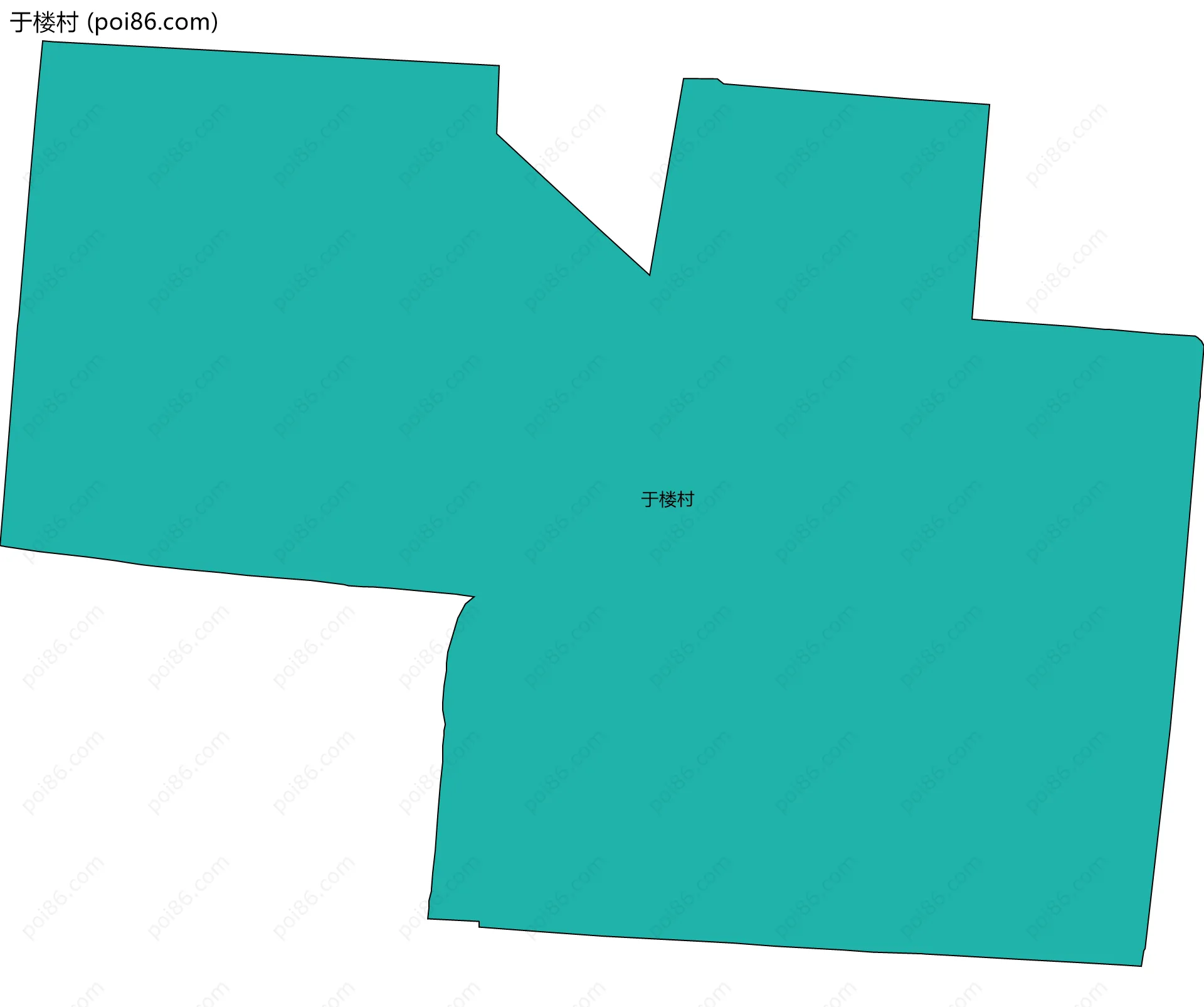 于楼村边界地图