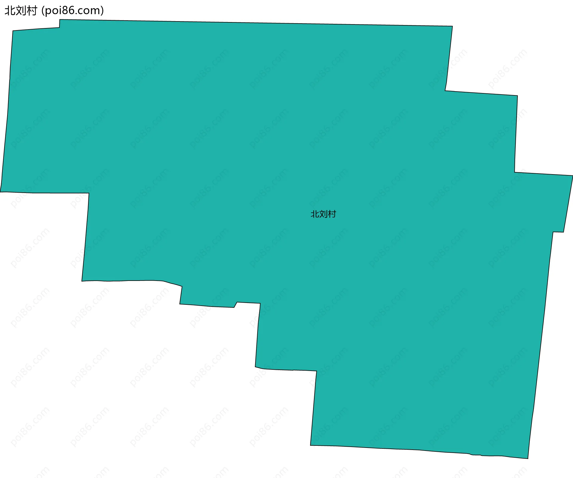 北刘村边界地图