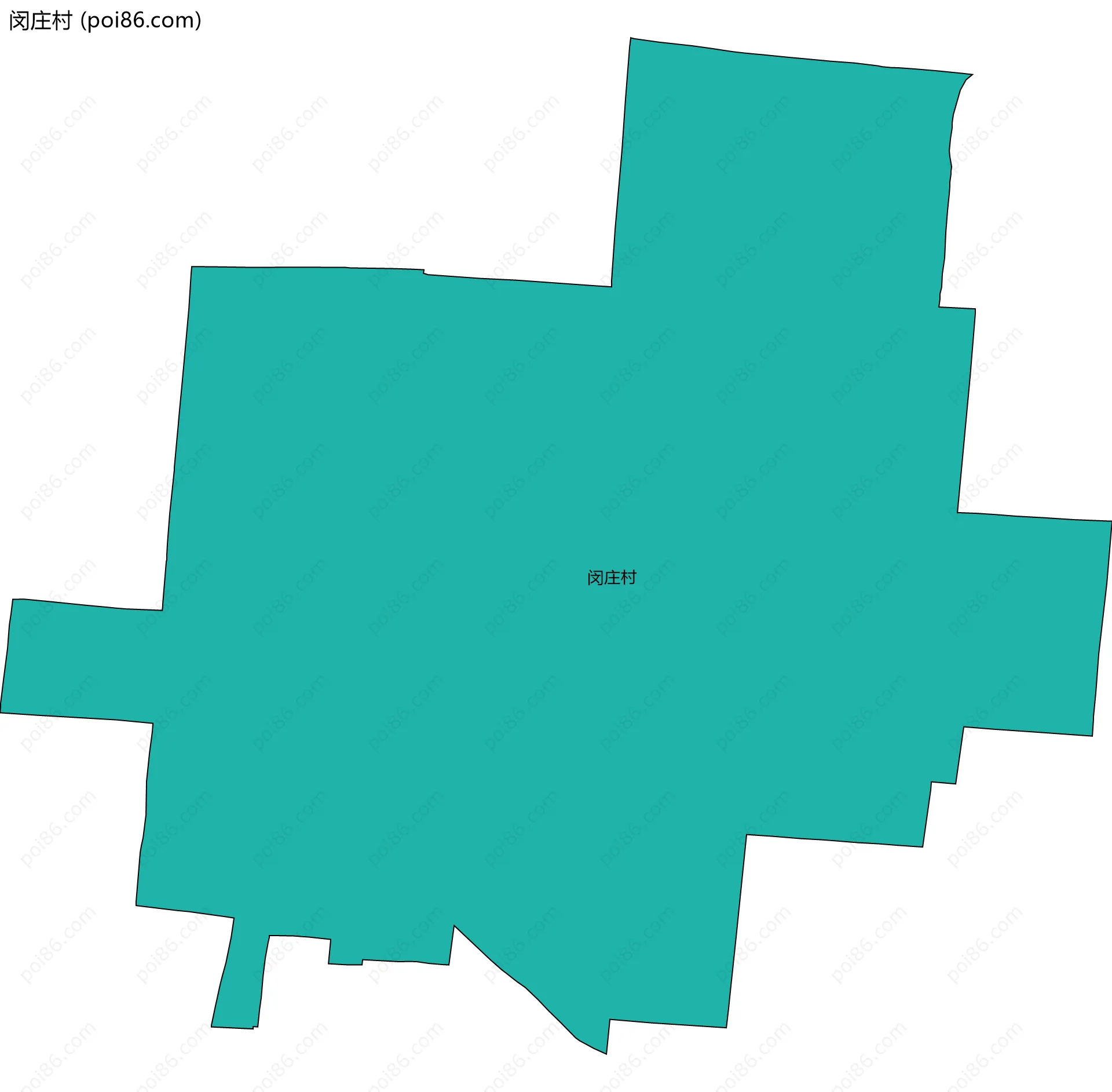 闵庄村边界地图