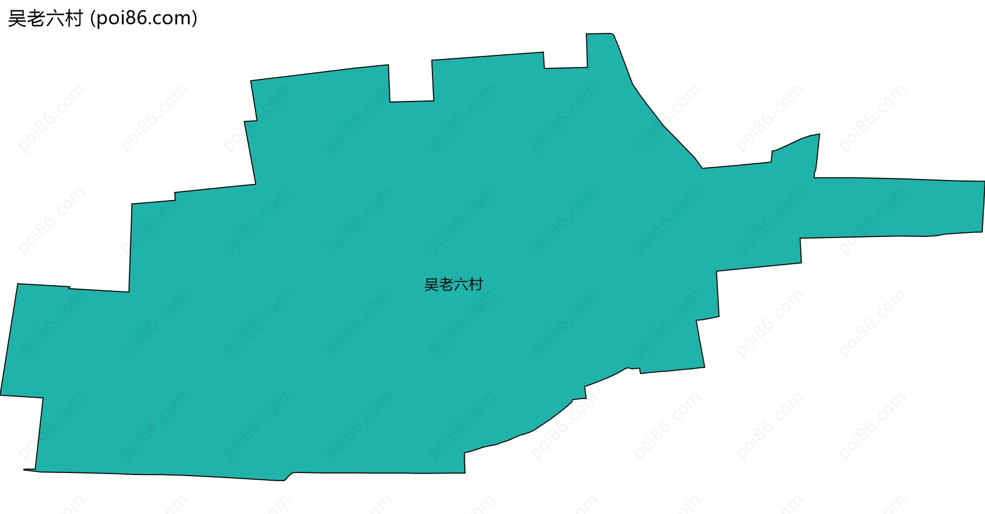 吴老六村边界地图