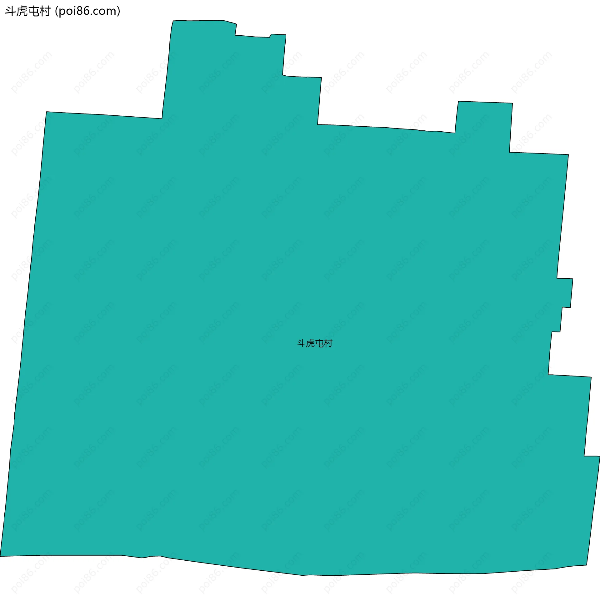 斗虎屯村边界地图