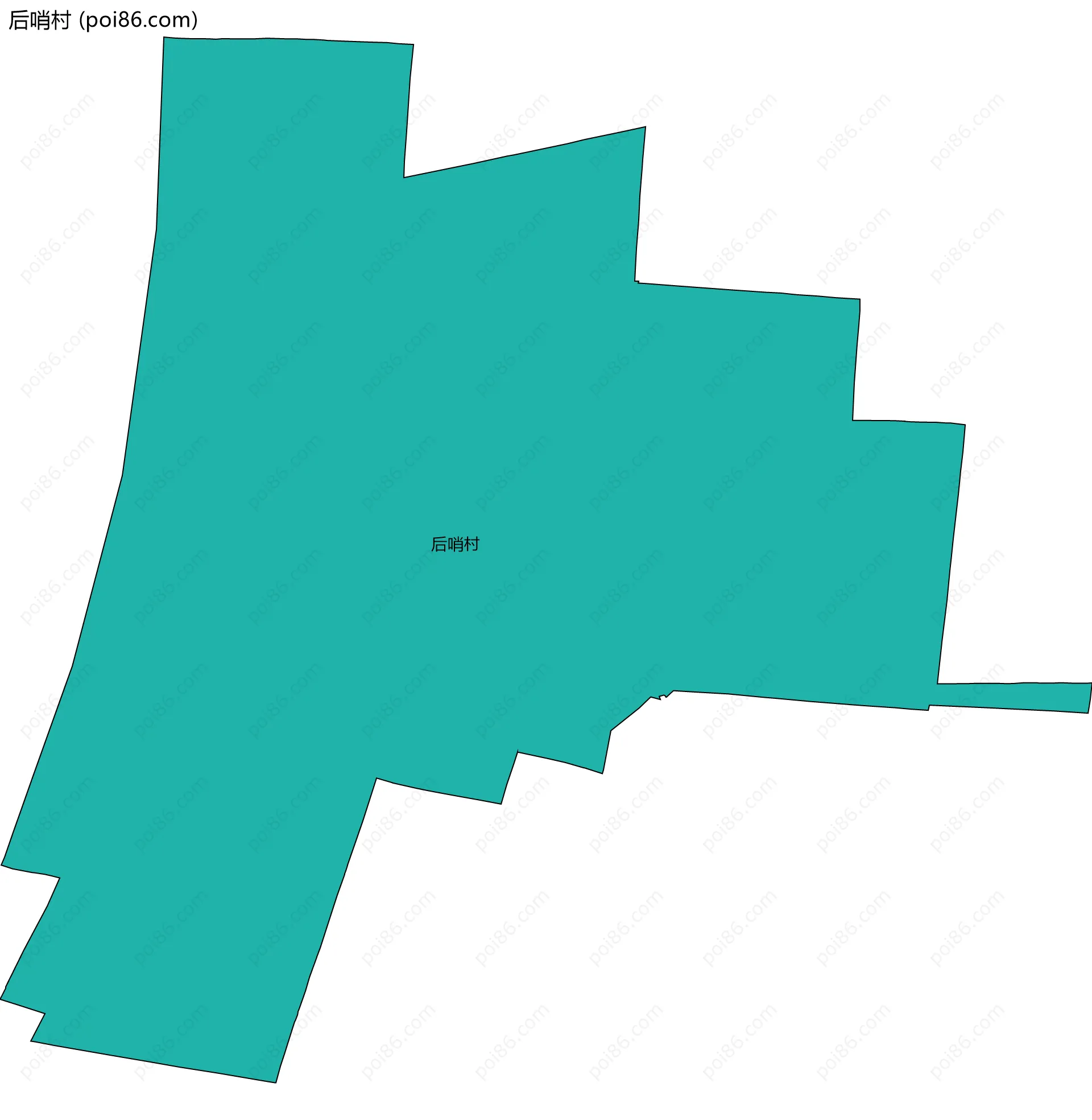 后哨村边界地图