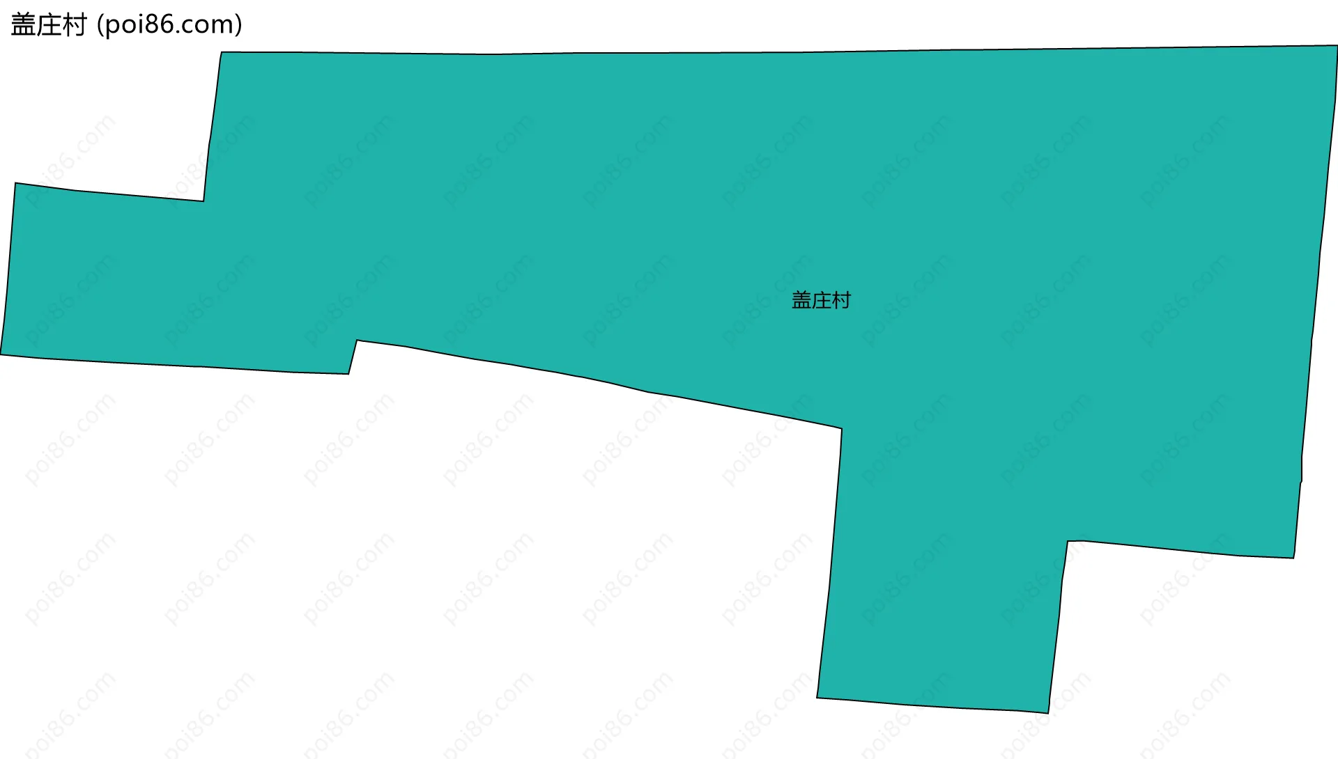 盖庄村边界地图