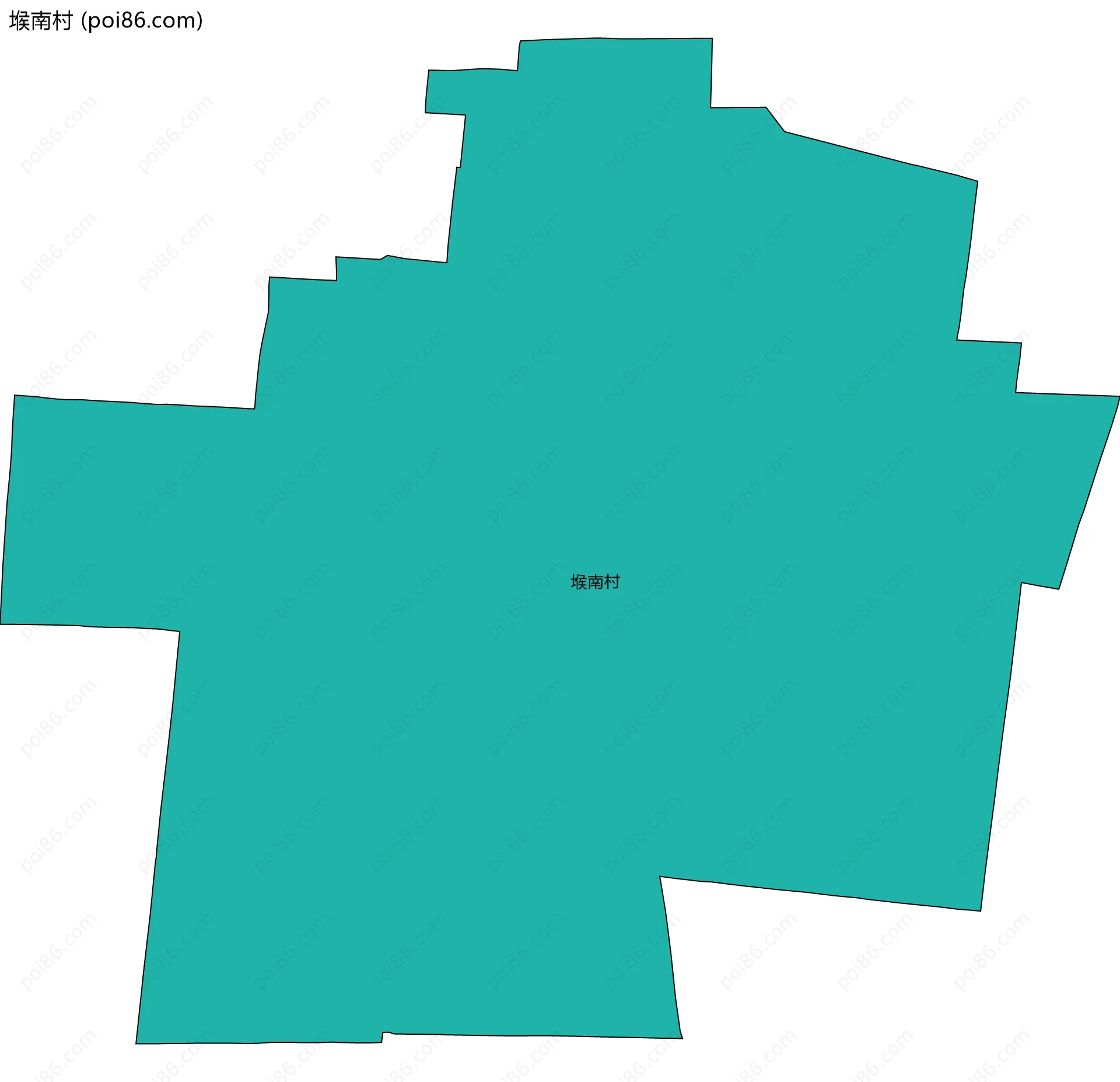 堠南村边界地图