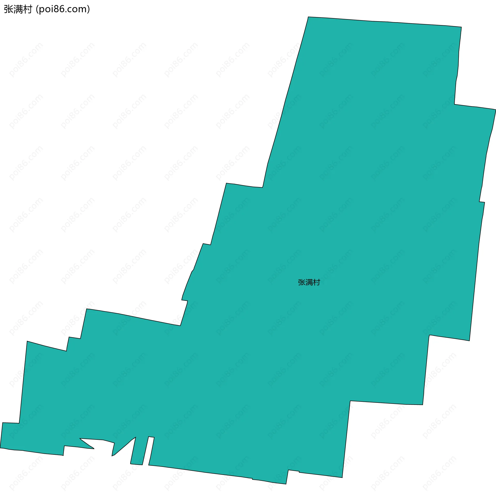 张满村边界地图