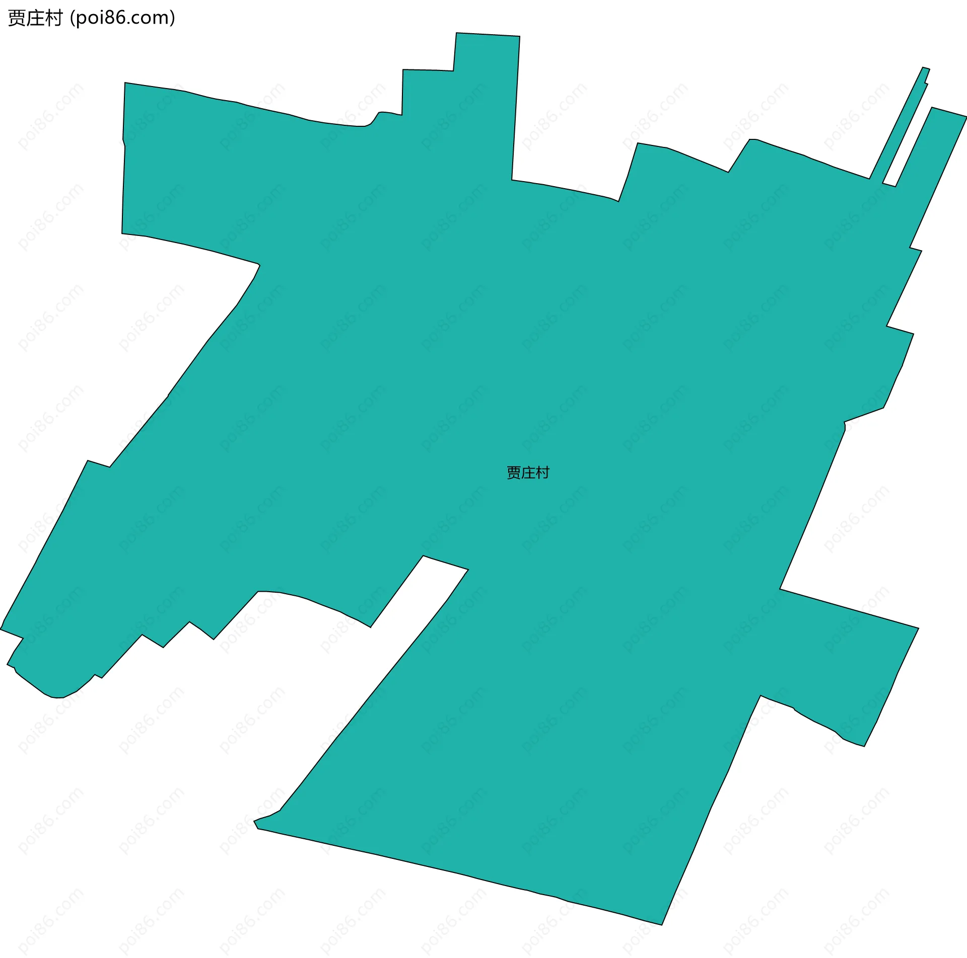 贾庄村边界地图