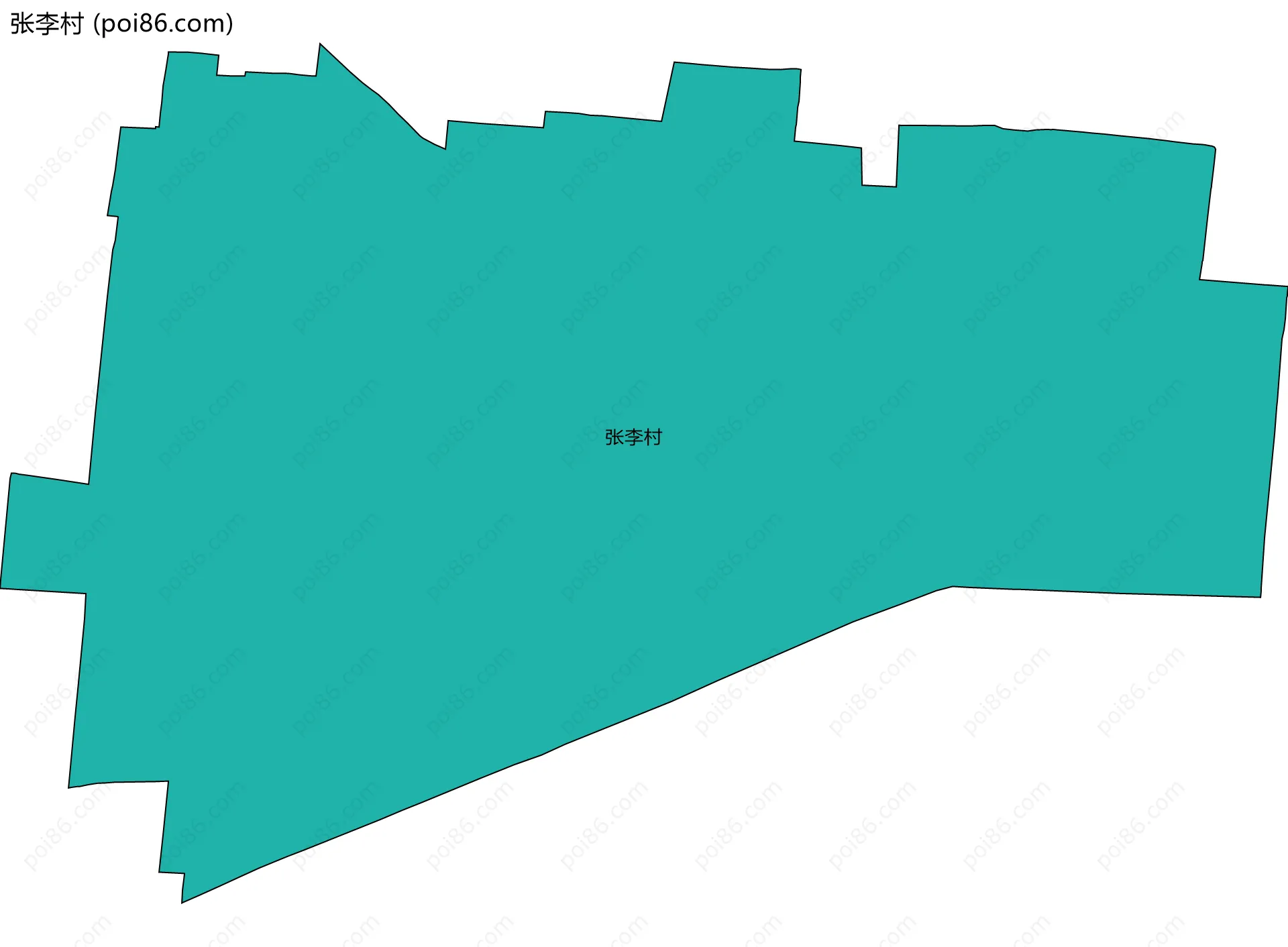 张李村边界地图