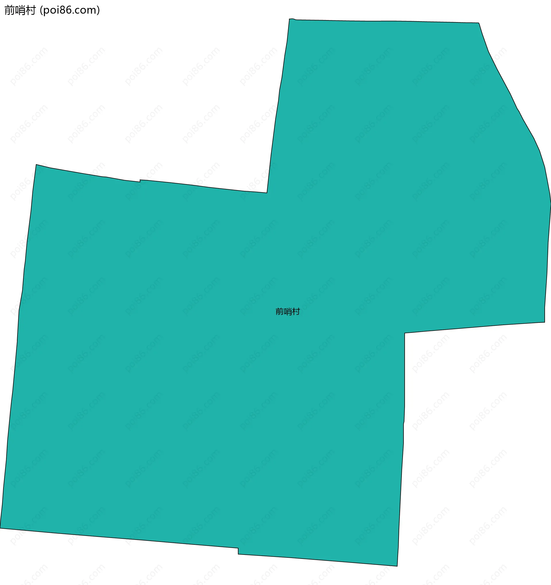 前哨村边界地图