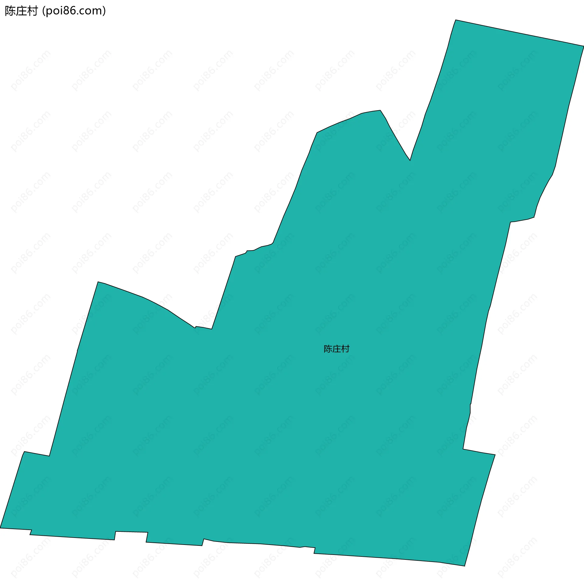 陈庄村边界地图