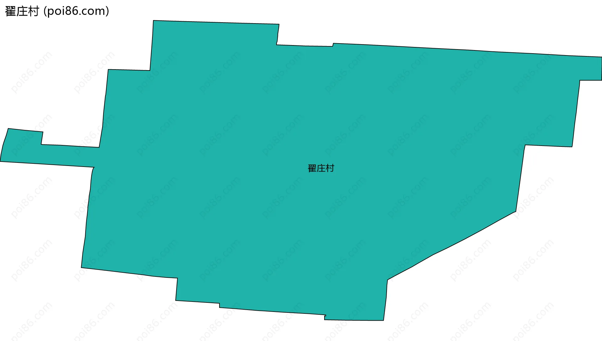 翟庄村边界地图