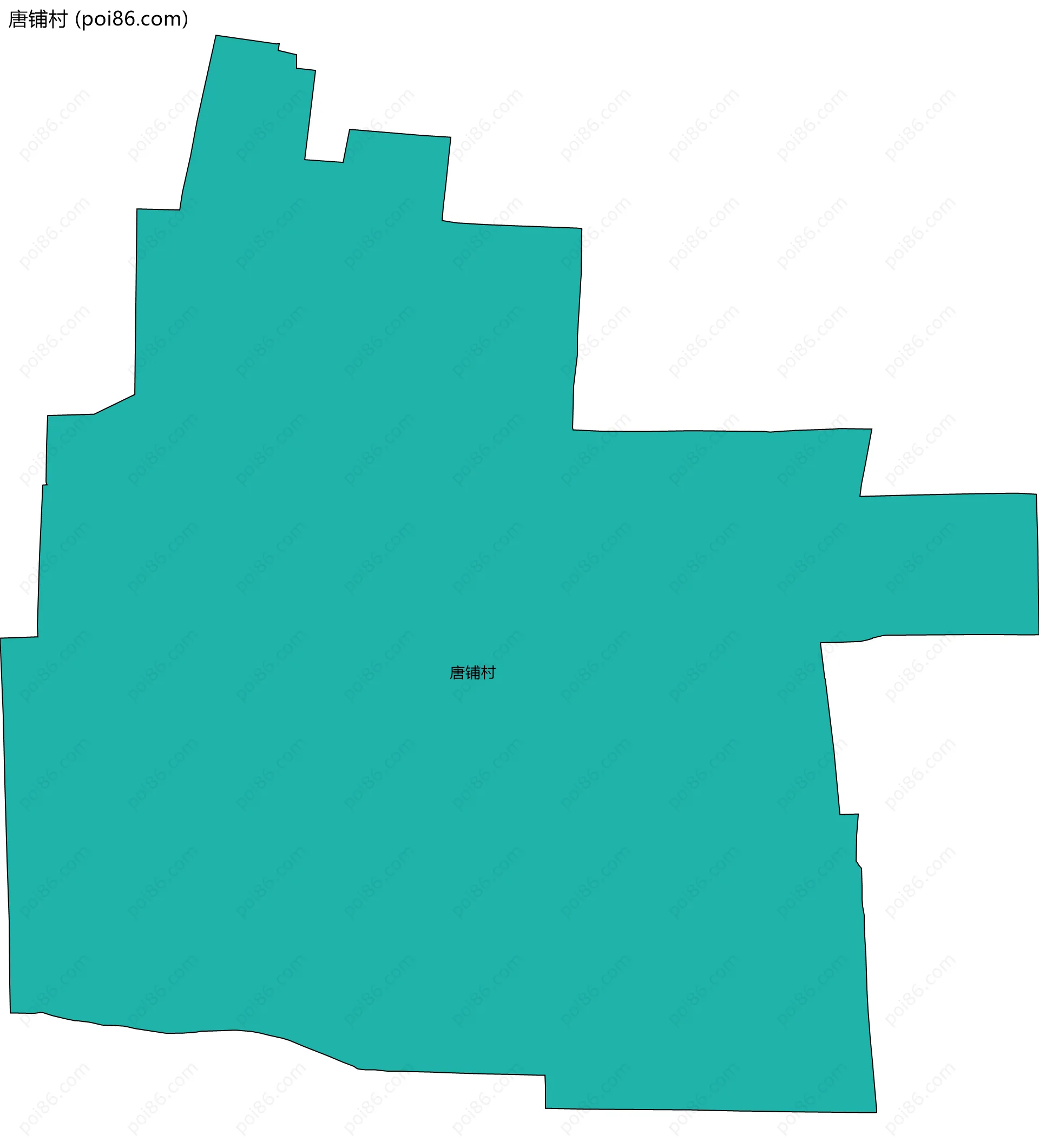 唐铺村边界地图