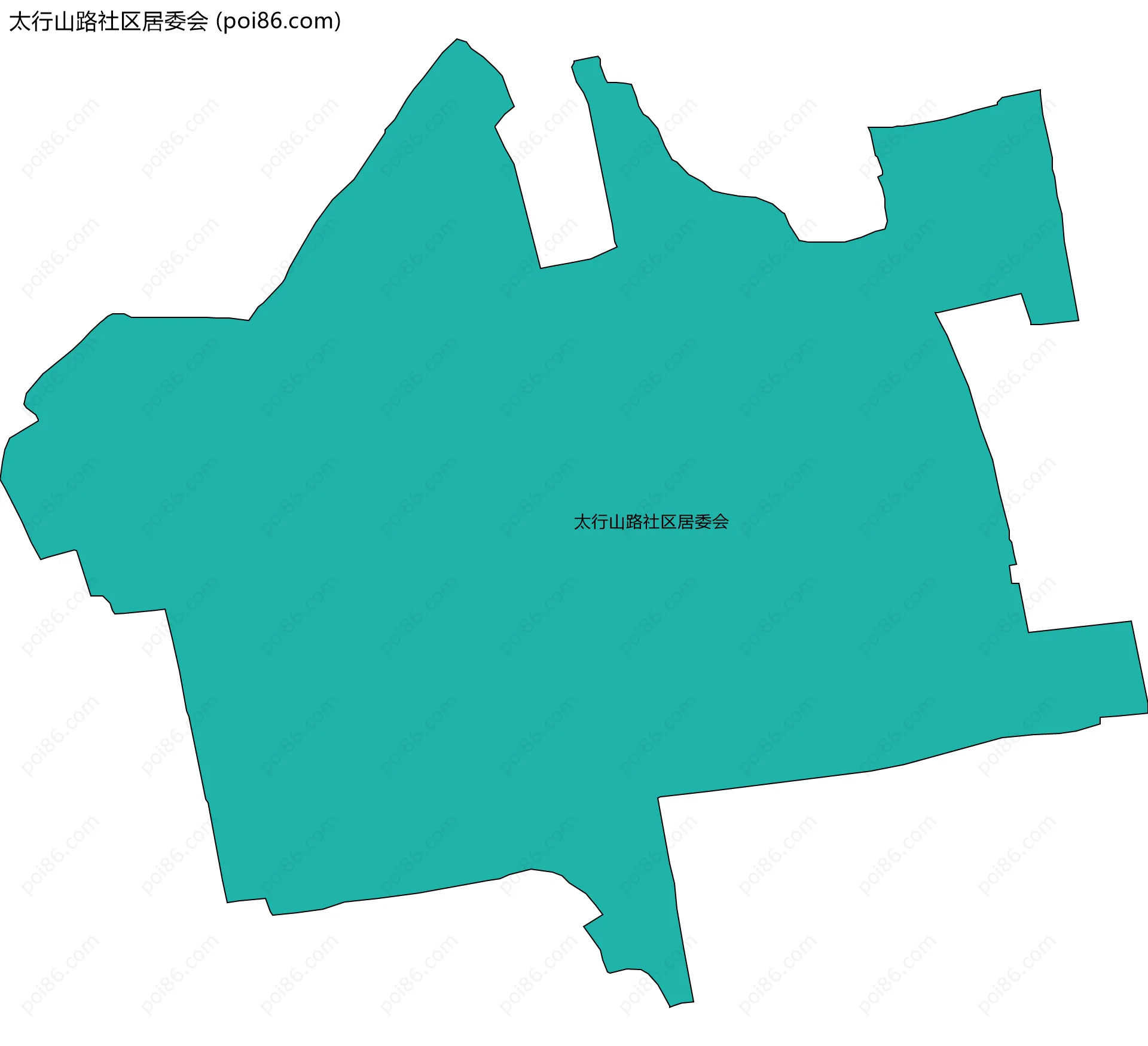 太行山路社区居委会边界地图