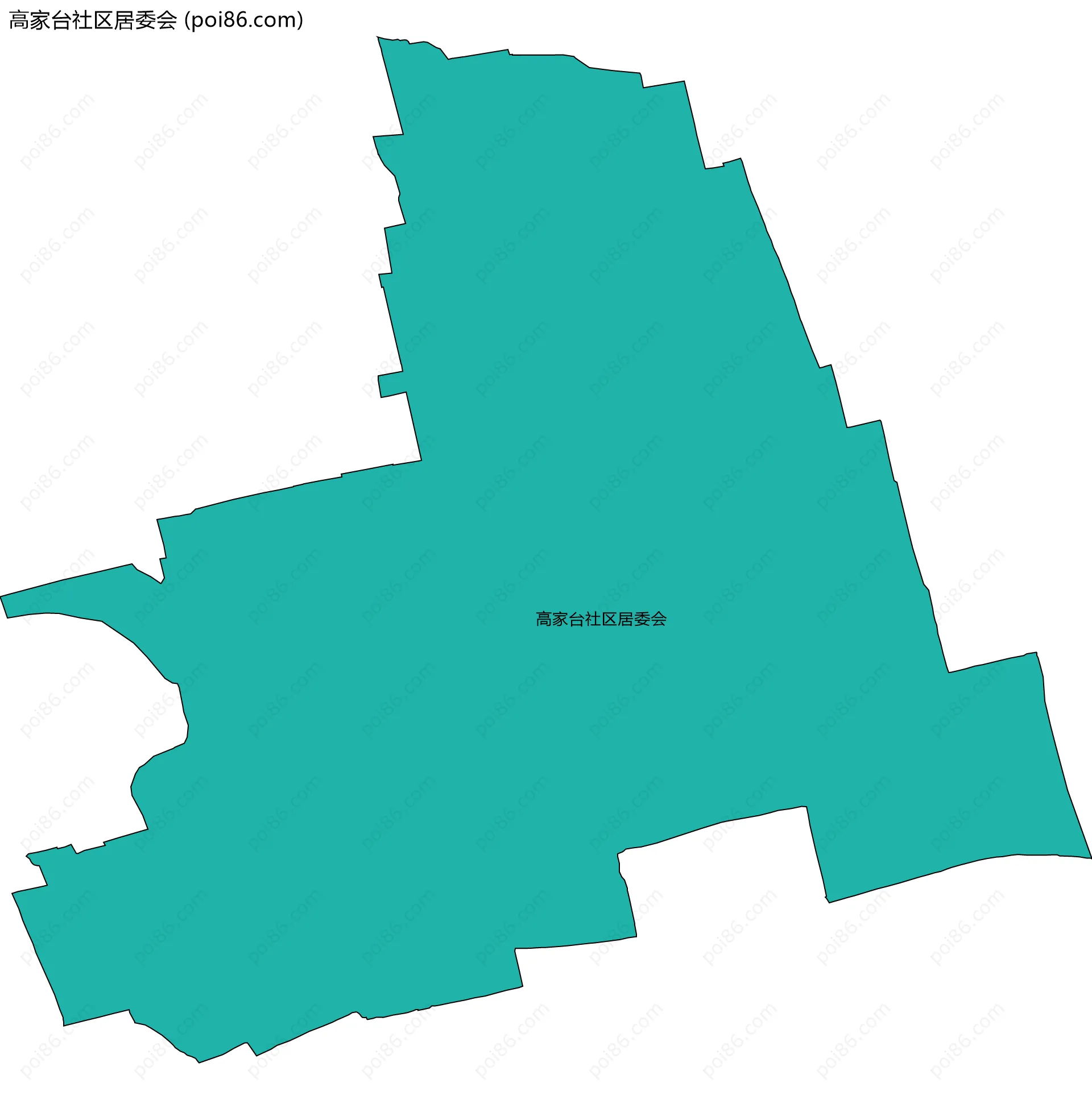 高家台社区居委会边界地图