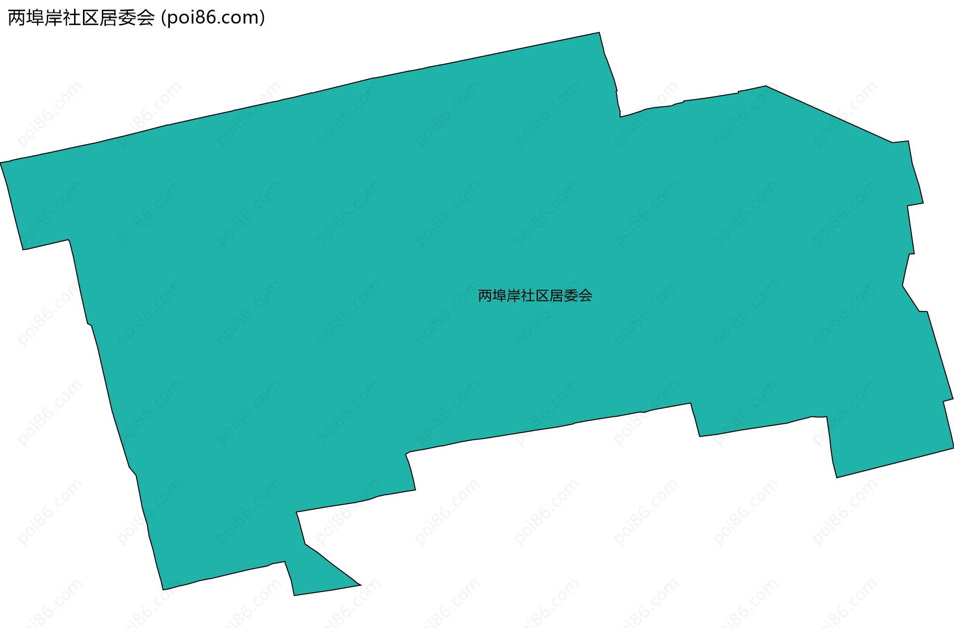 两埠岸社区居委会边界地图