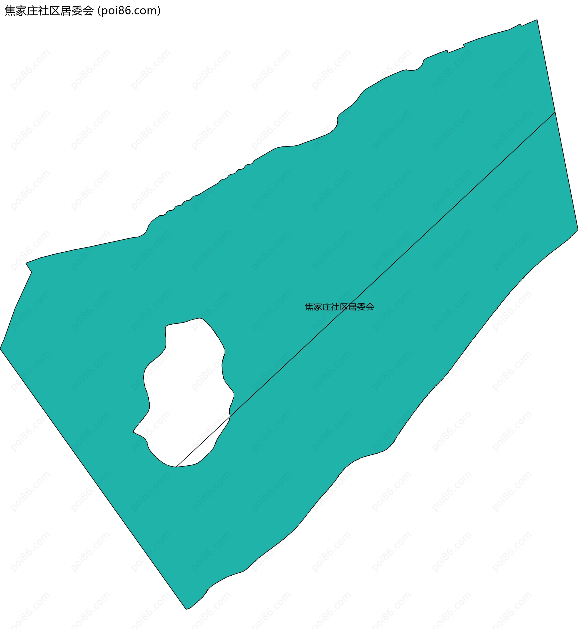 焦家庄社区居委会边界地图
