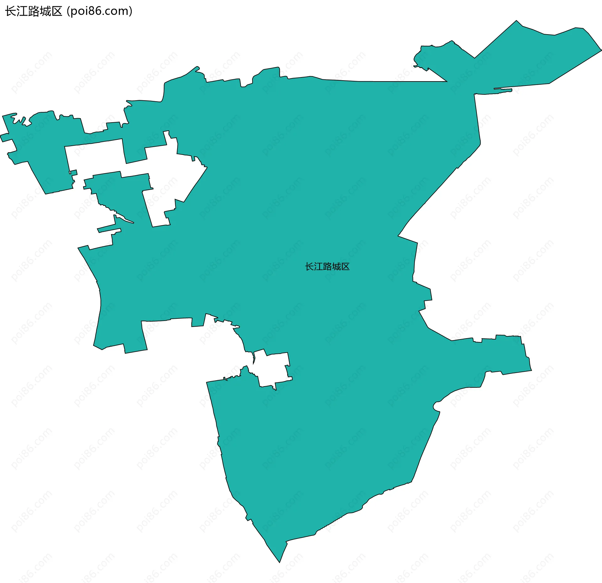 长江路城区边界地图