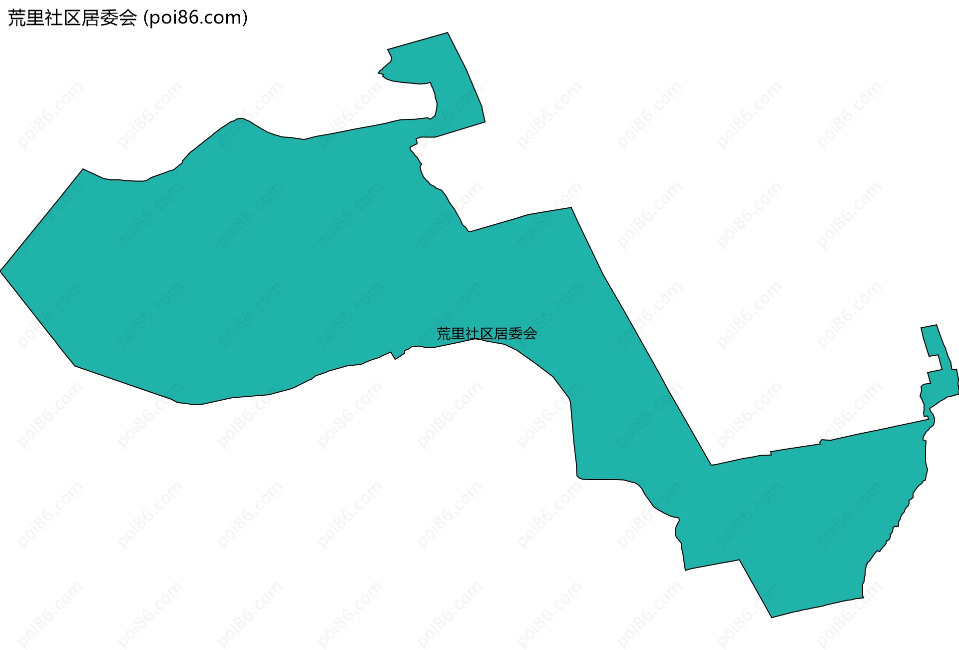 荒里社区居委会边界地图