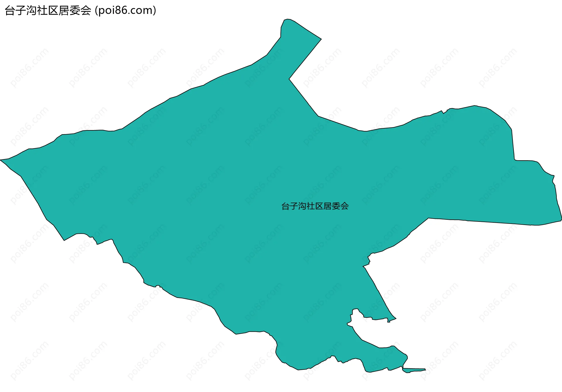 台子沟社区居委会边界地图