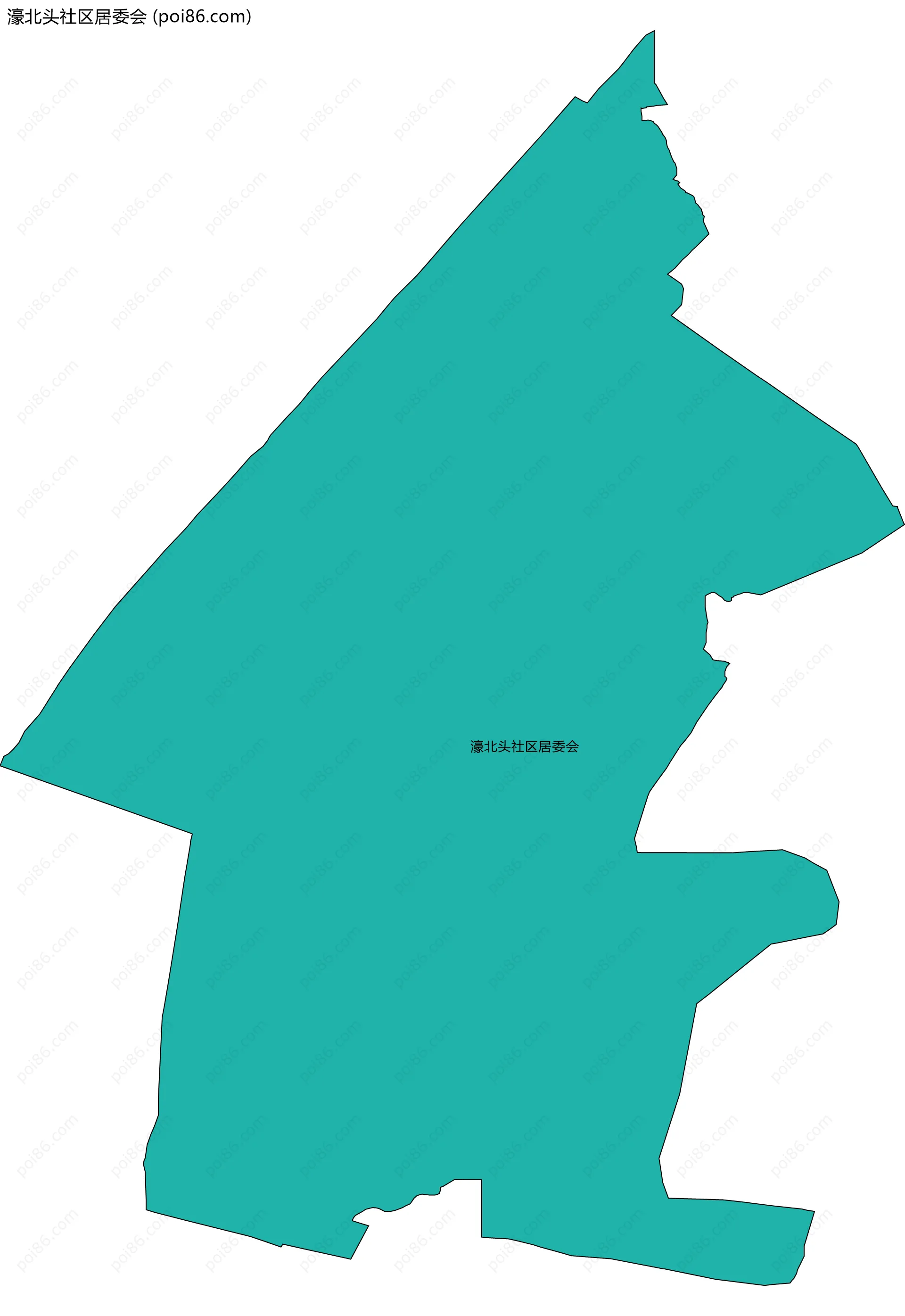 濠北头社区居委会边界地图